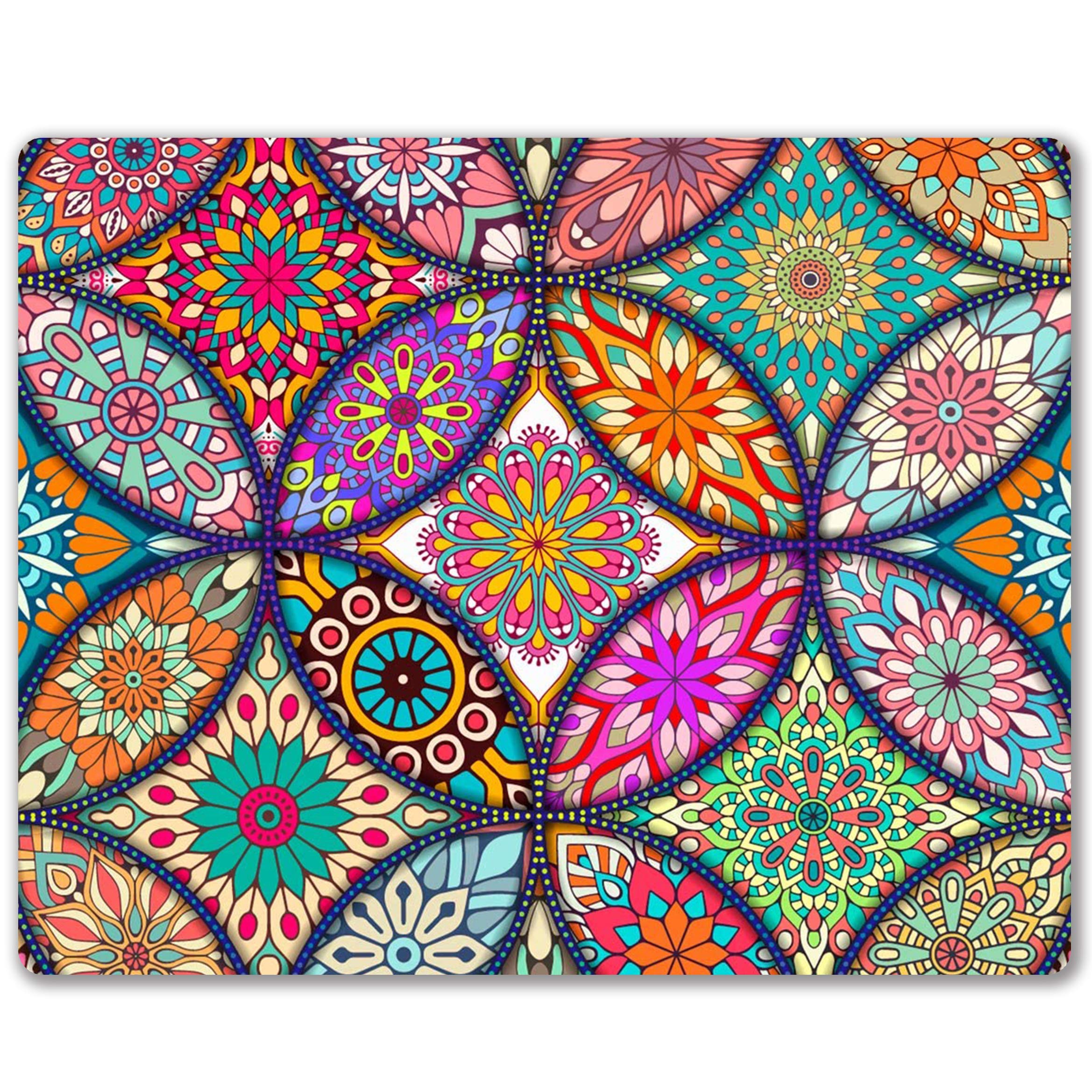 Shalysong Mandala Mouse pad Personalized Computer Mouse pad Office Decoration Accessories Gift Non-Slip Rubber Mouse pad for Laptop