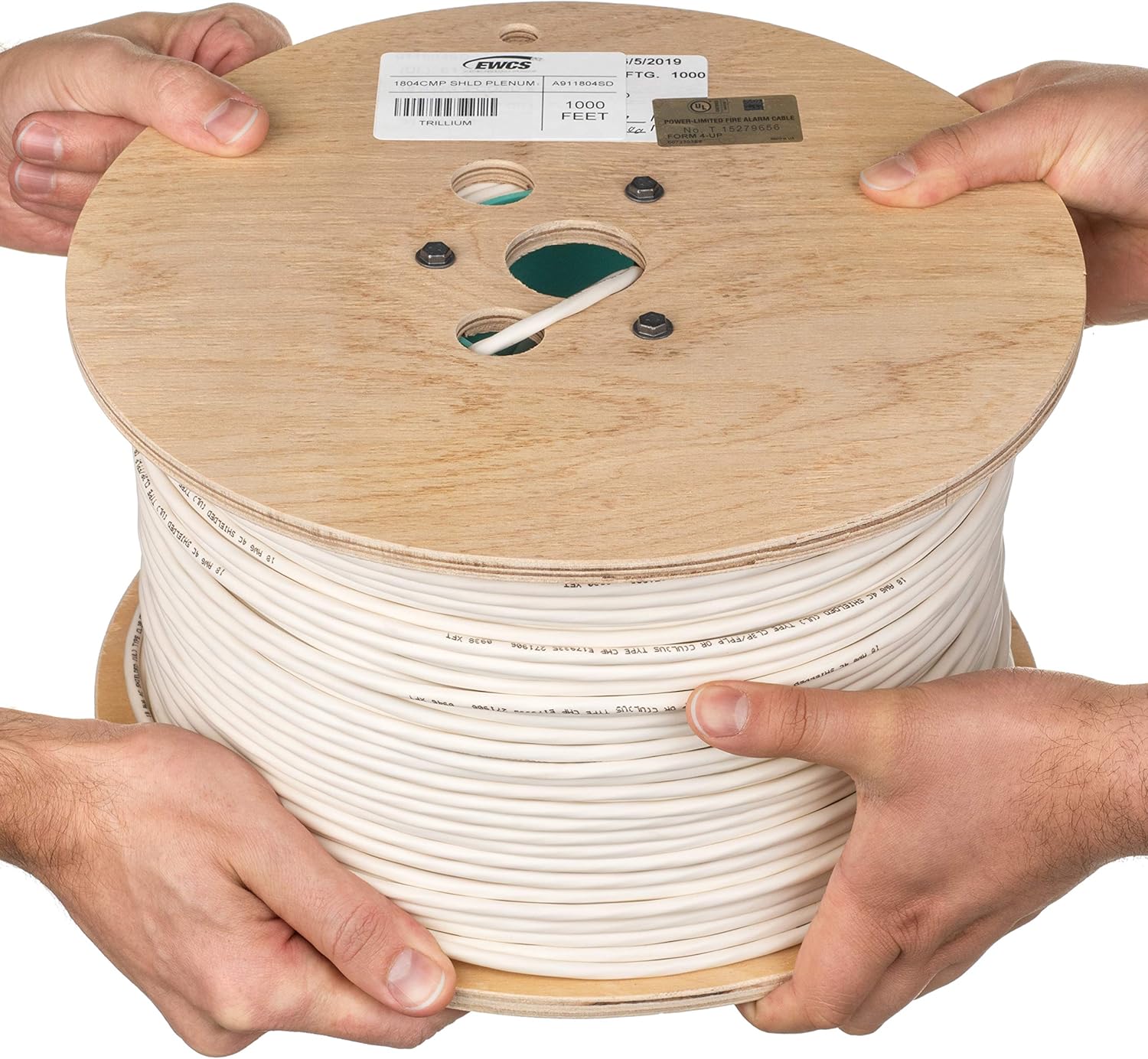18 AWG 4 Conductor (UL) Certified 100% Copper Type CMP Plenum Rated Shielded Sound & Security Cable - 500 Feet