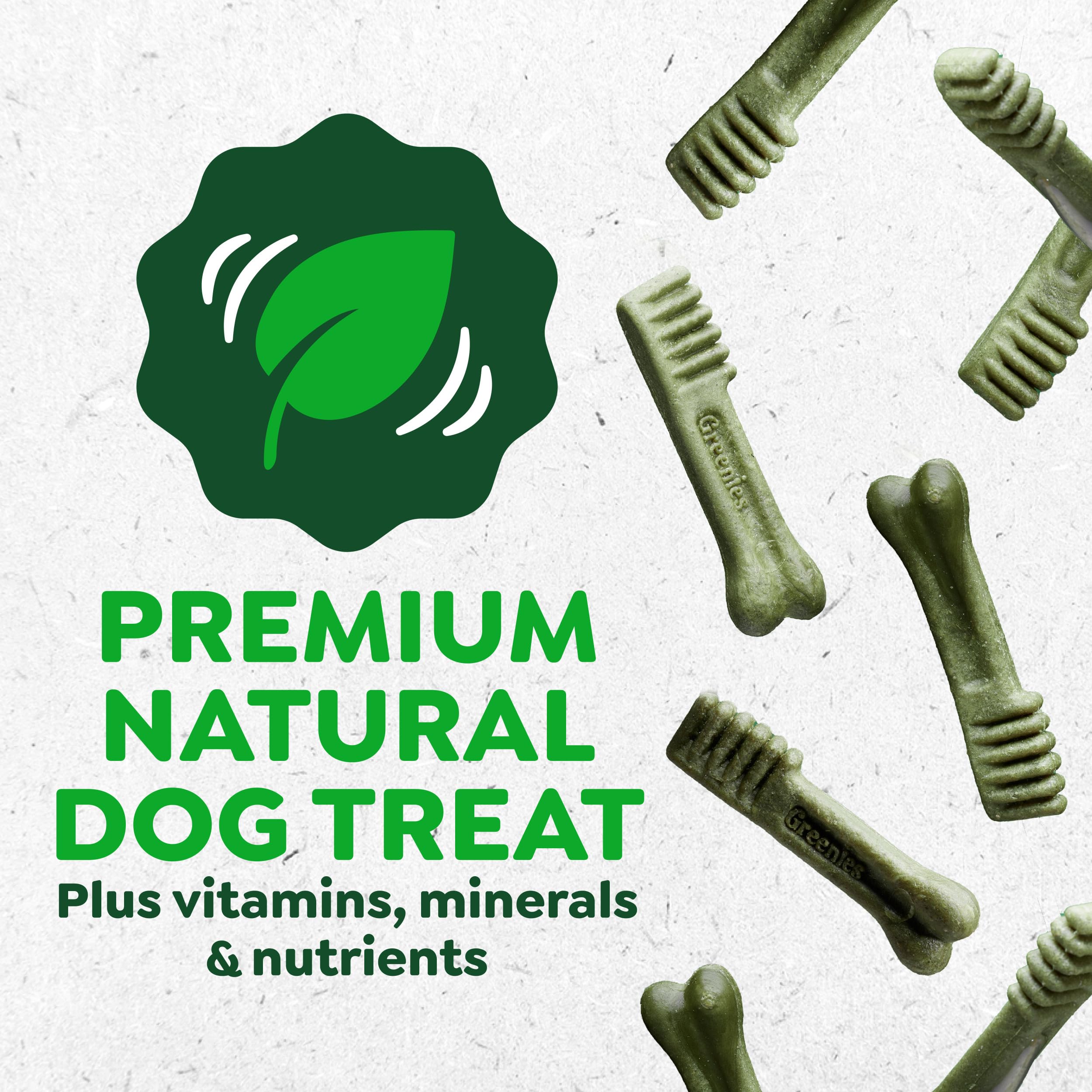 Greenies Veterinarian-Recommended Adult Natural Dental Dog Treats Petite Size, Dog Dental Chews, Original Flavor, 54 oz. Pack, 90 Count - image 7