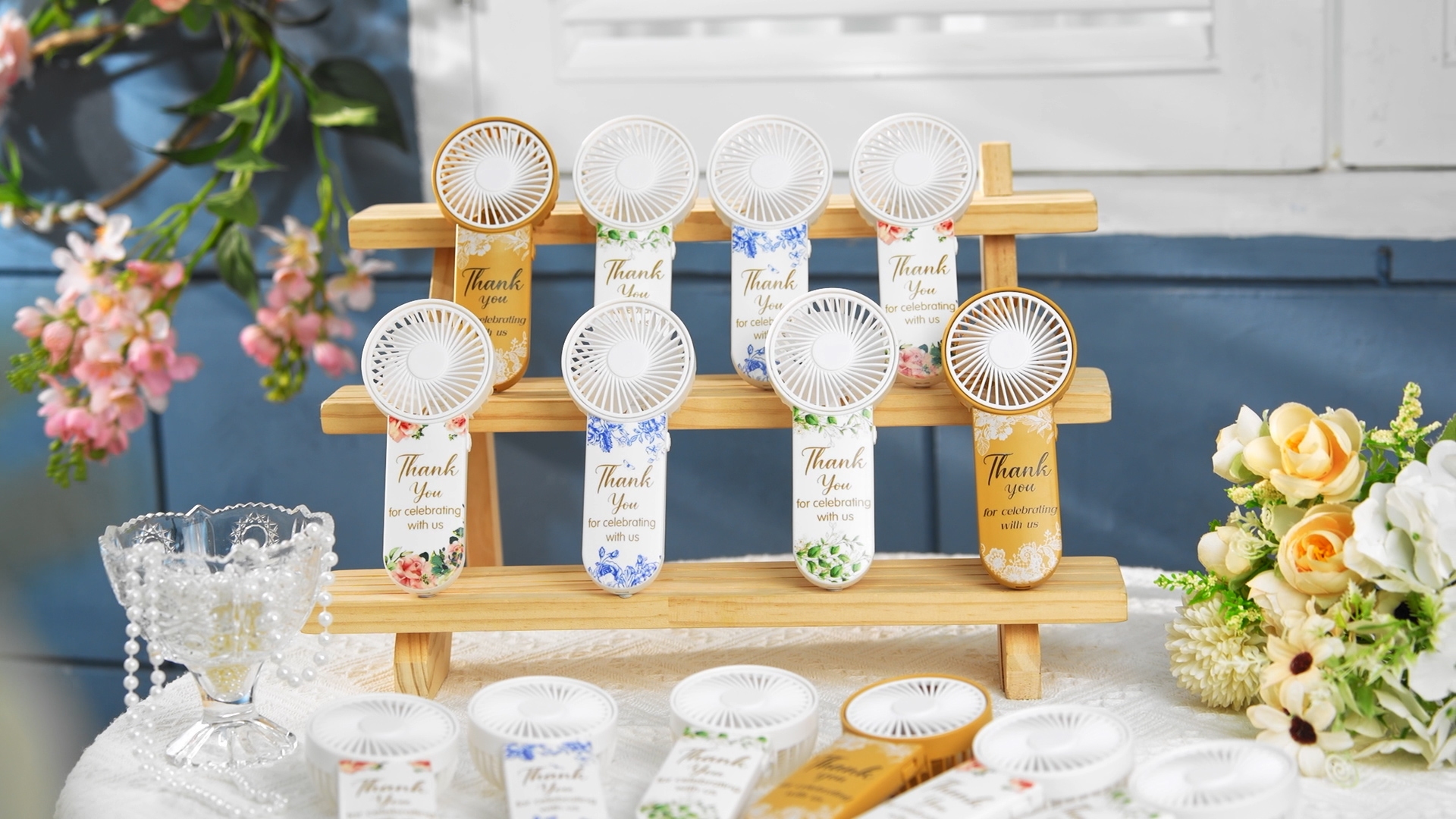 Amazon.com: VIHOSE 50 Pack Wedding Fan Favors for Guests, Mini