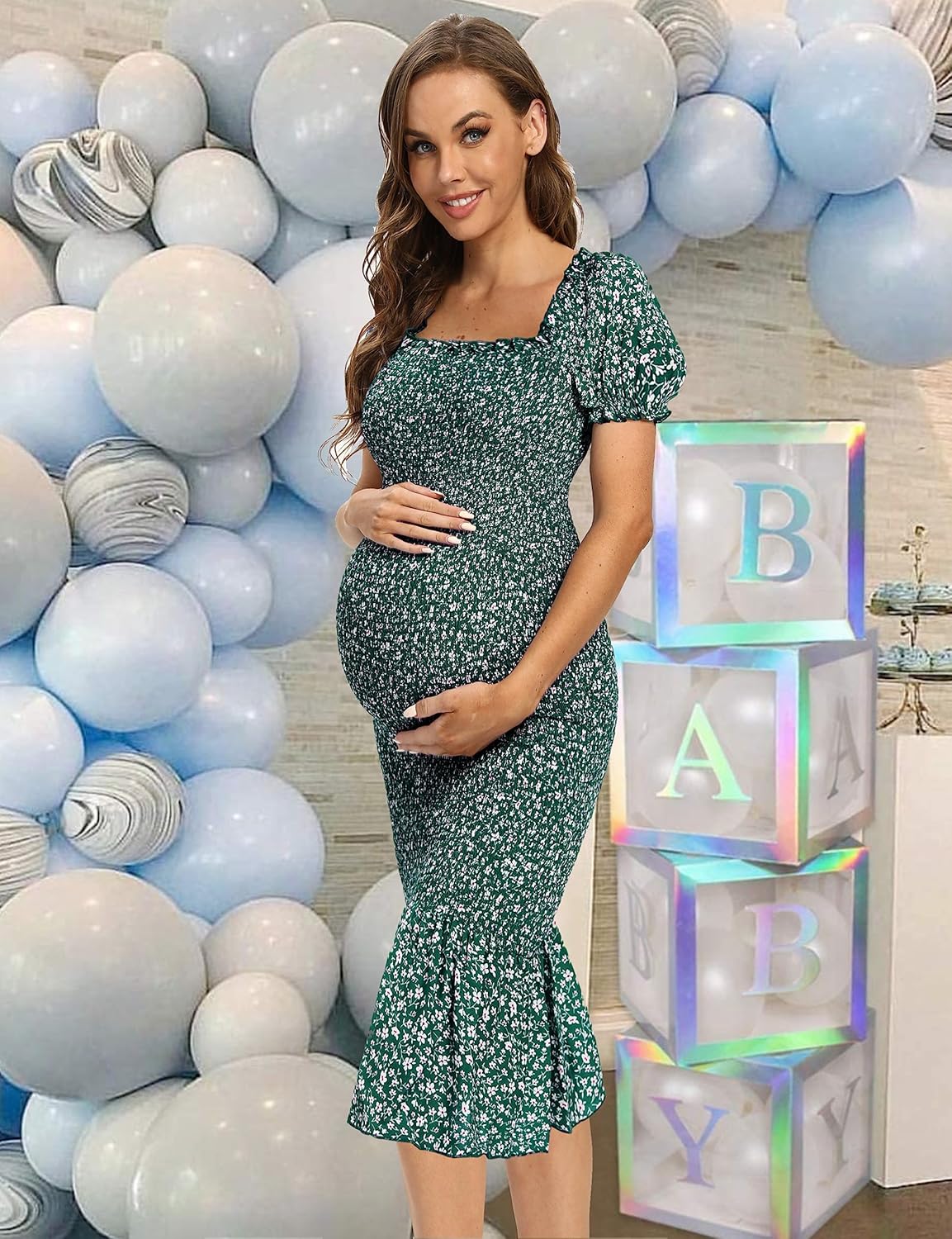 size 38】バーバリーブルーレーベル ノバチェック チュニック 7分袖丈