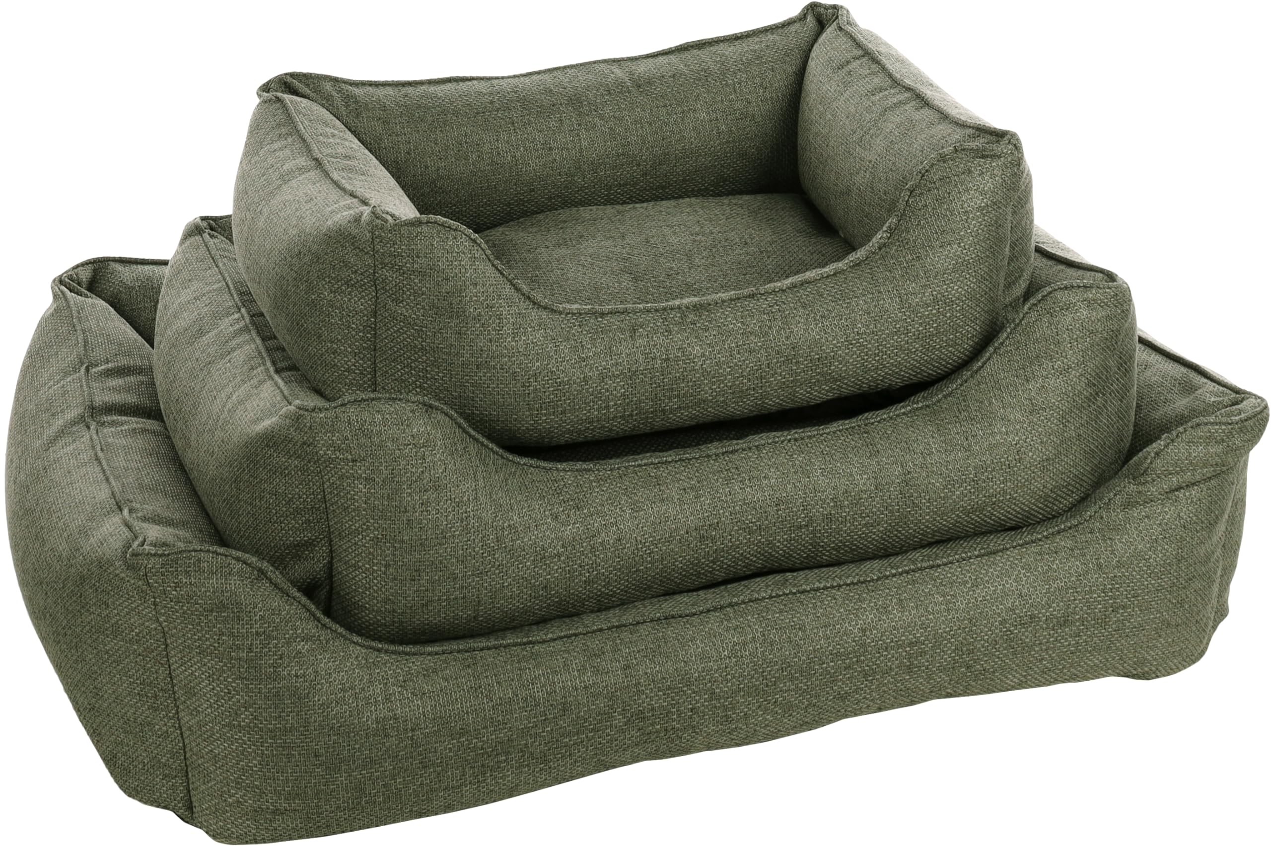 Flamingo Lit Gini pour Chien Chat - Panier pour Chien Chat - 80x67x22cm - Lavable - Fond Anti-dérapant - Housse Amovible Lieu de Couchage Doux et Confortable