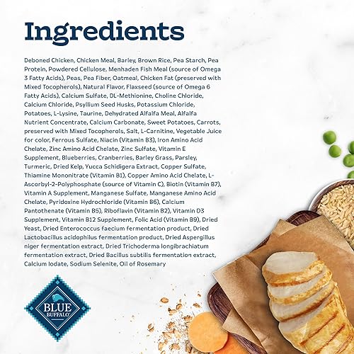 Miniatura 5 de Blue Buffalo Tastefuls Weight & Hairball Control Alimento seco natural para gatos adultos, bolsa resellable de 3 libras