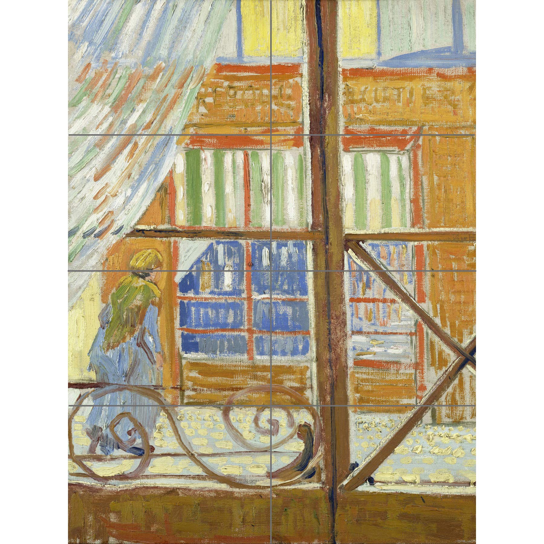 Poster géant Van Gogh Vue d'une boucherie affiche XL 8 sections grand format mural salon