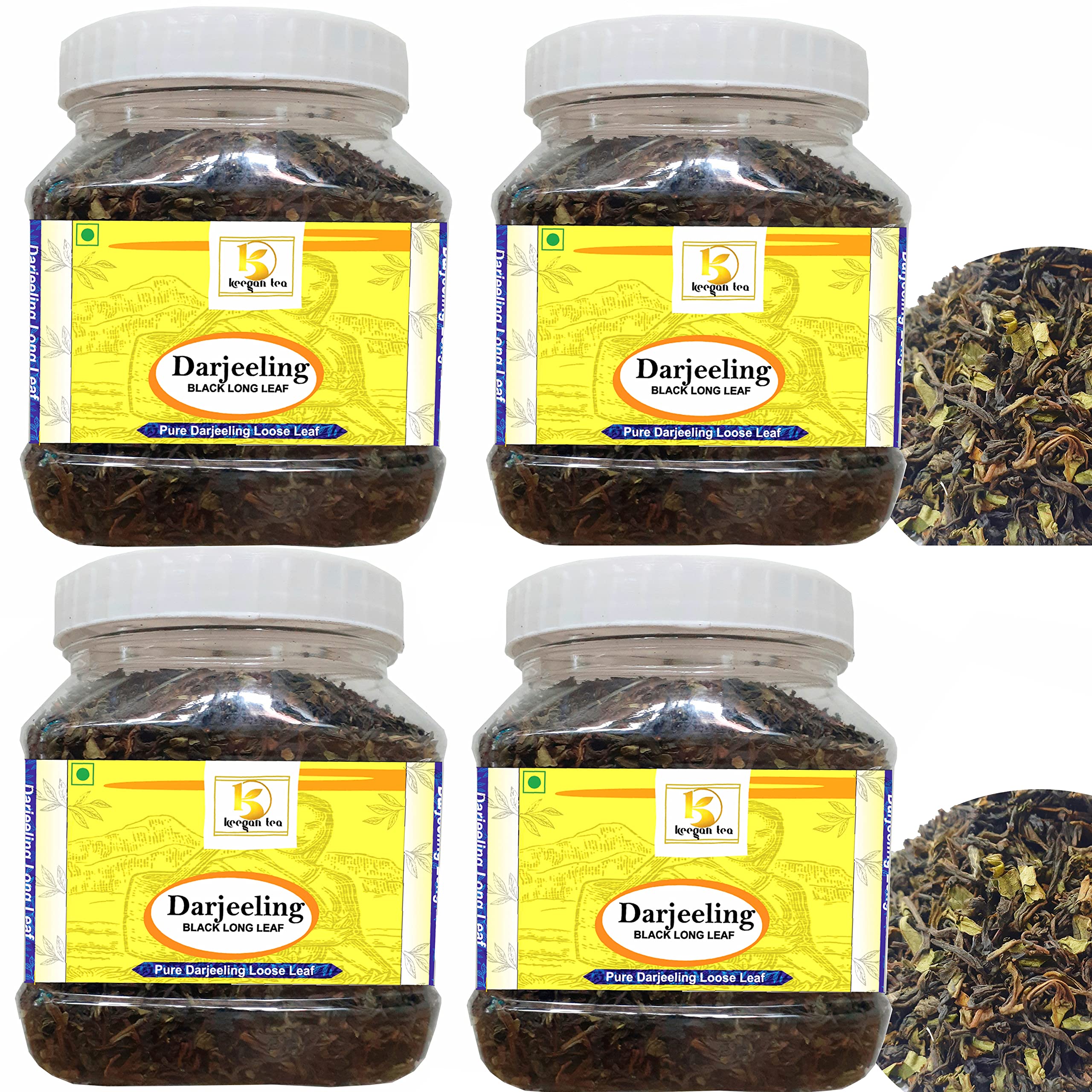 KEEGAN TEA Pure Darjeeling Black Long Leaf Tea 200Gm Jar Combo|Authentic Darjeeling Tea|Black Tea 400Cups (800Gm) (200Gmx4) (B09P6F7GY8) Amazon Price History, Amazon Price Tracker
