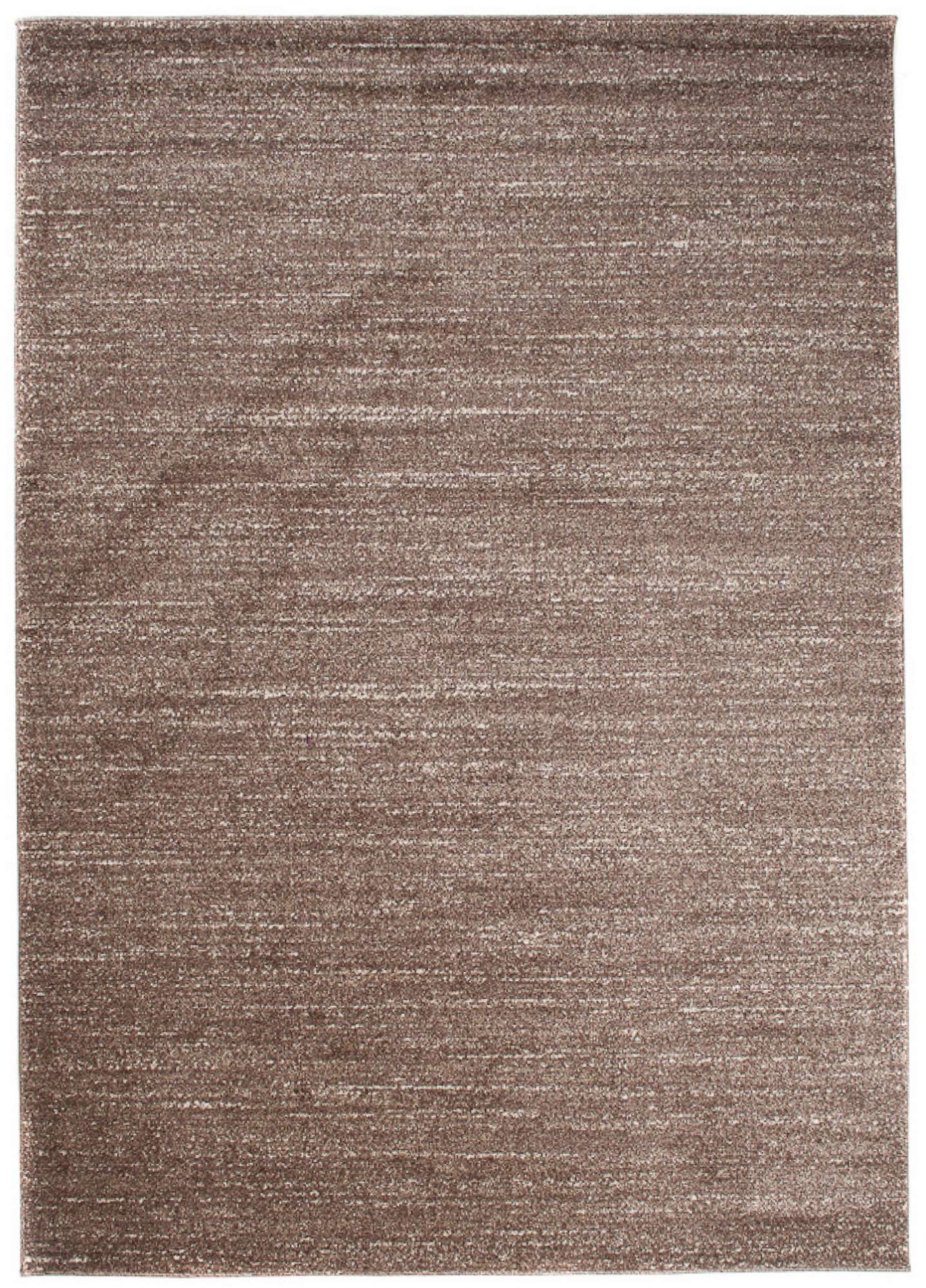 Tapiso Sari dywan z krótkim włosiem, brązowy, nowoczesny, melanżowy, rozmazywany do salonu, sypialni, Ökotex 190 x 270 cm