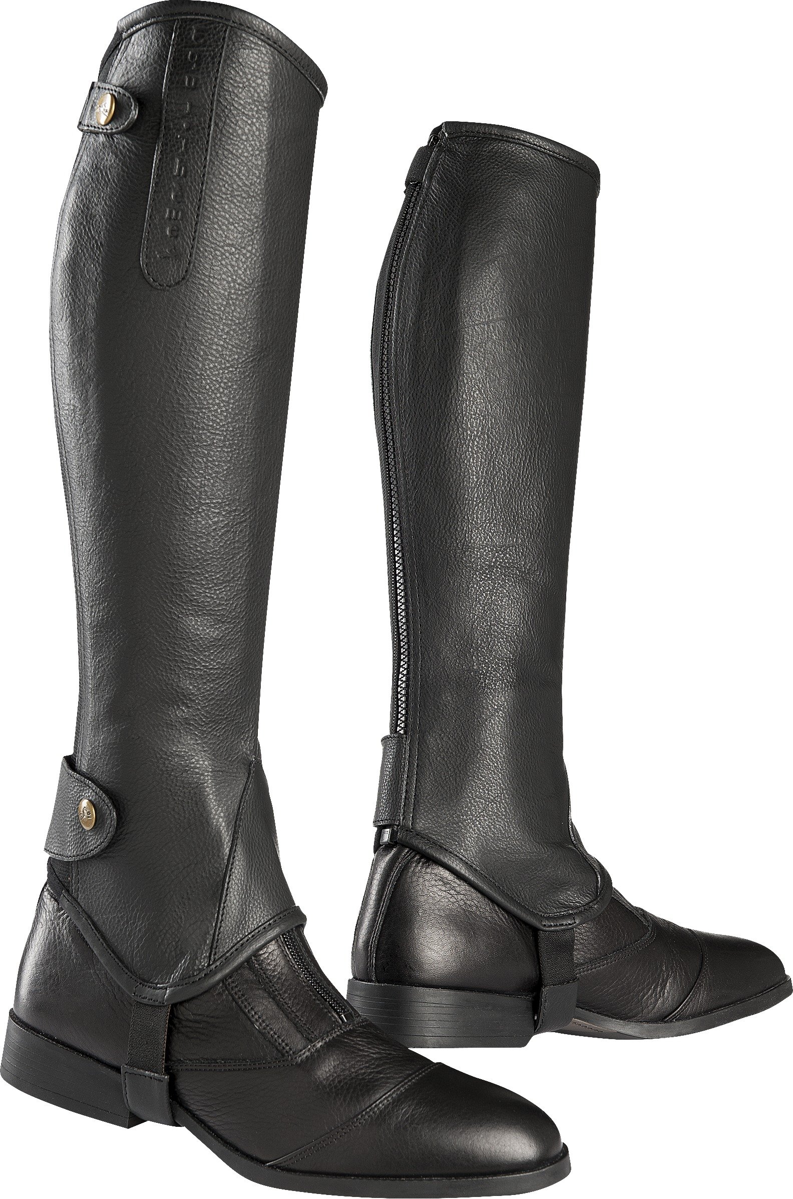 Equi-Theme/Equit'M Unisex Soft Half Chaps Noir, L/STD