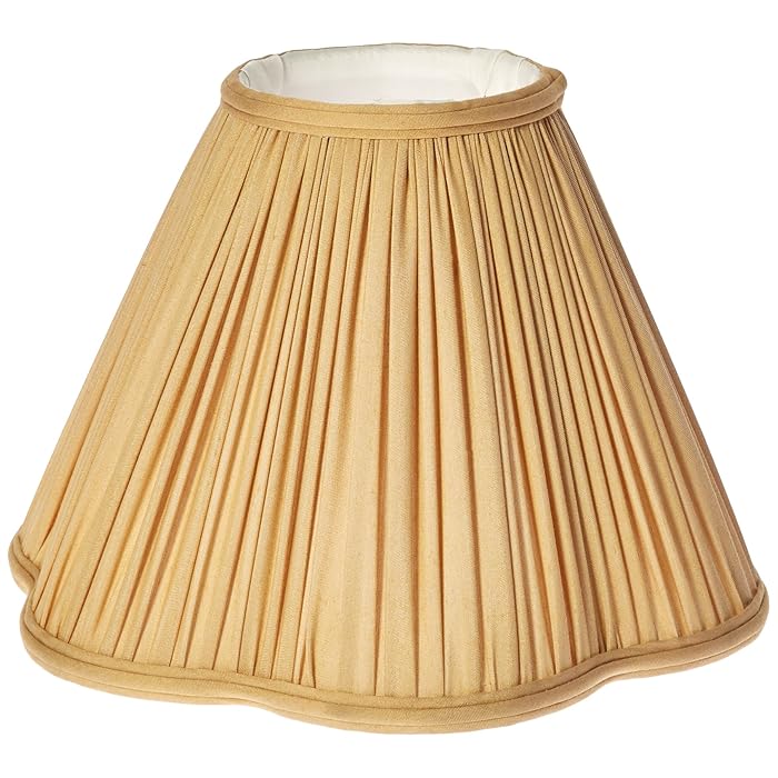 Buy Royal Designs Bottom Scallop Gather Pleat Basic Lamp Shade, Antique