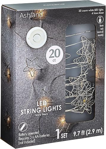Ashland Cadena de luces LED con cable de estrella