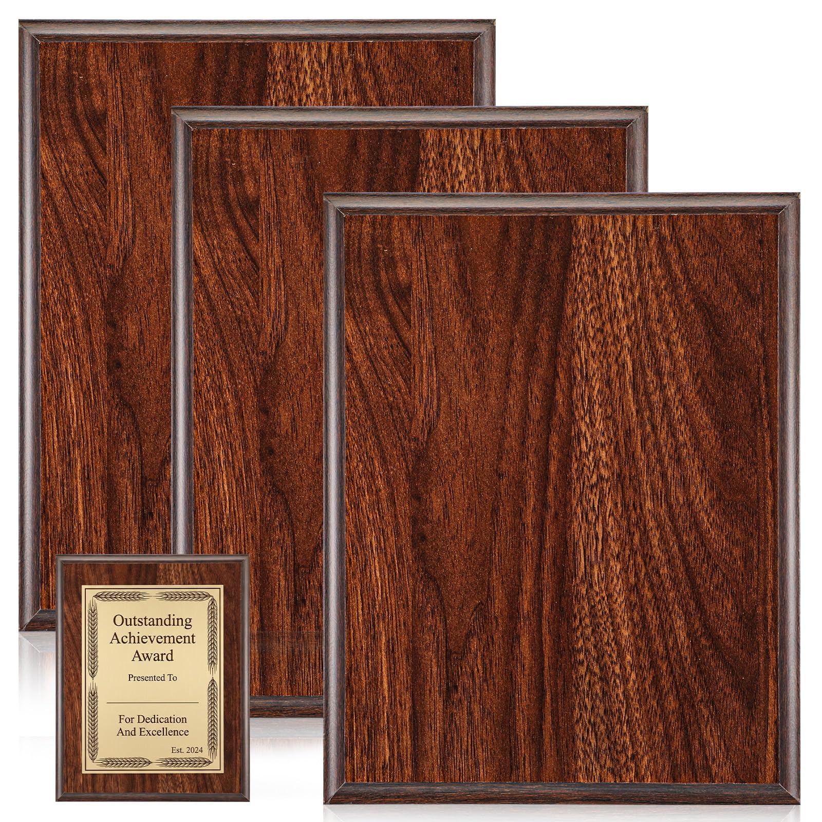 Photo 1 of Giloaou 3 Pcs Blank Award Plaques Set