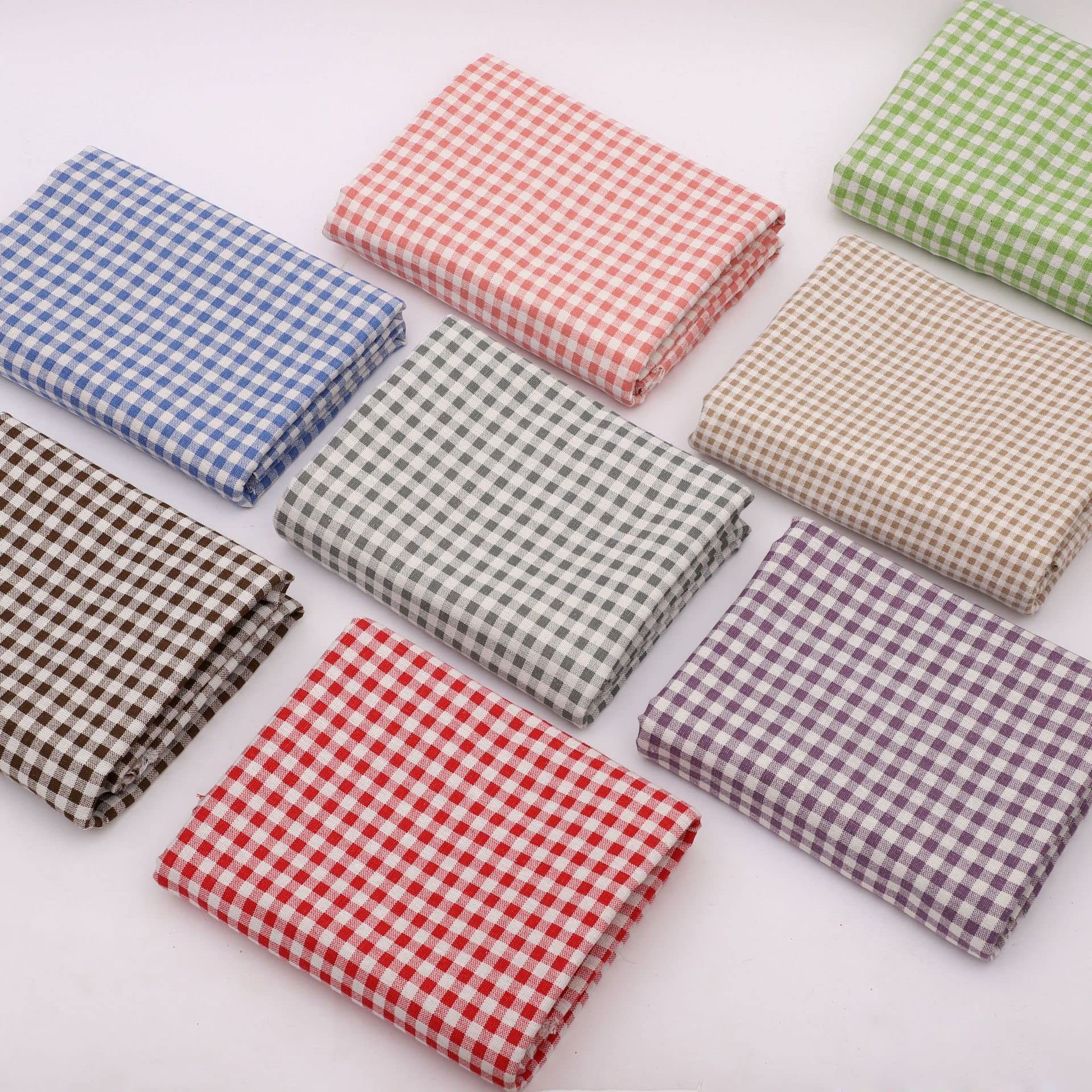Tissu en coton et lin à carreaux, largeur 3 m, 150 cm, pour canapé, décoration, Noël, patchwork, couture, vêtements, rideaux, nappe, housses de coussin, rose