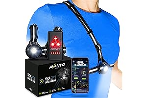 AVANTO SOLX1 Pro Chest Light: Safety Running Light with Smart Features