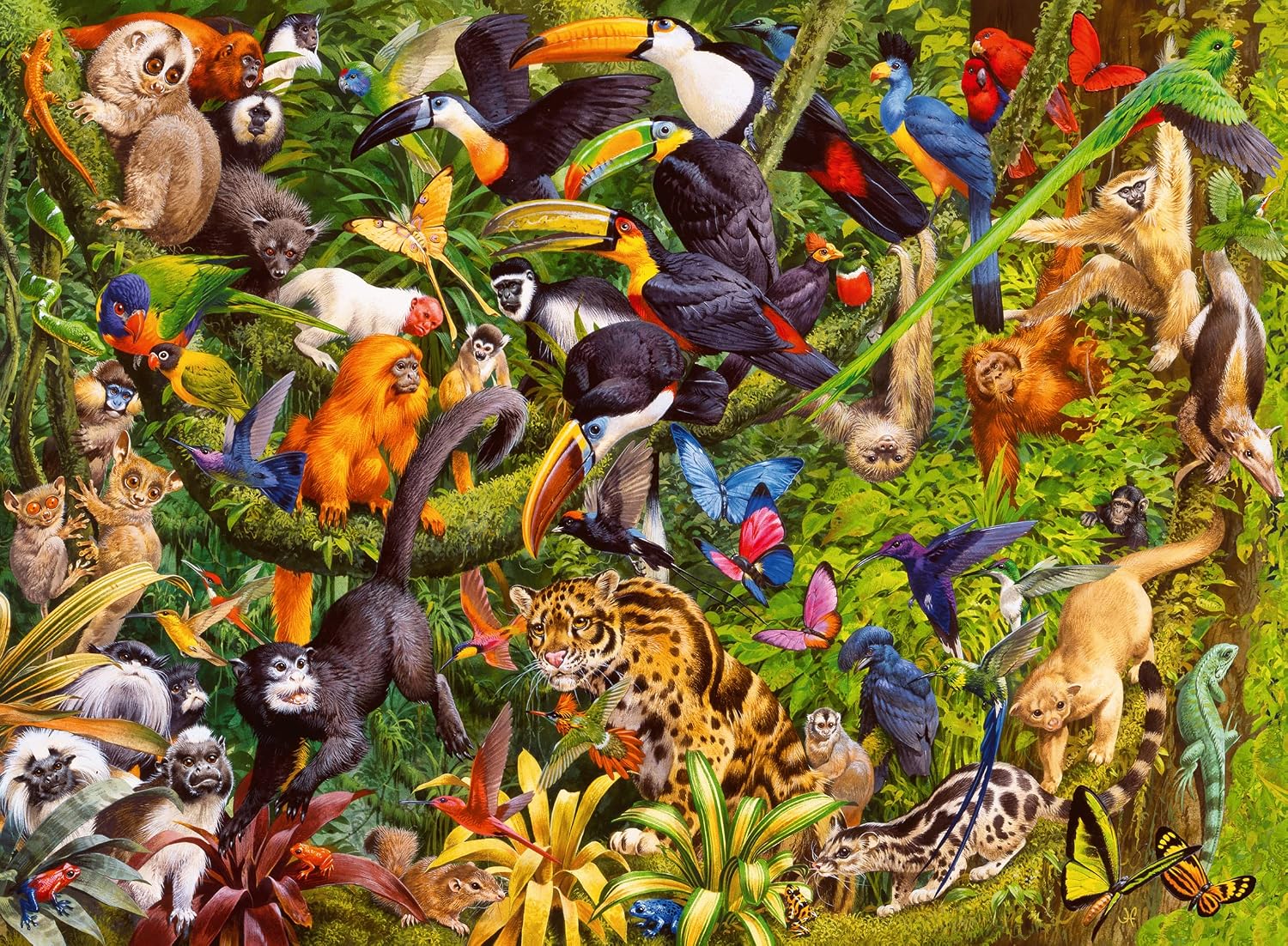 Ravensburger Marvellous Menagerie 200 Piece Jigsaw Puzzle for Children Age 8 Years Up, Multicoloured, 200 pezzi, 36 cm x 49 cm - Image 2