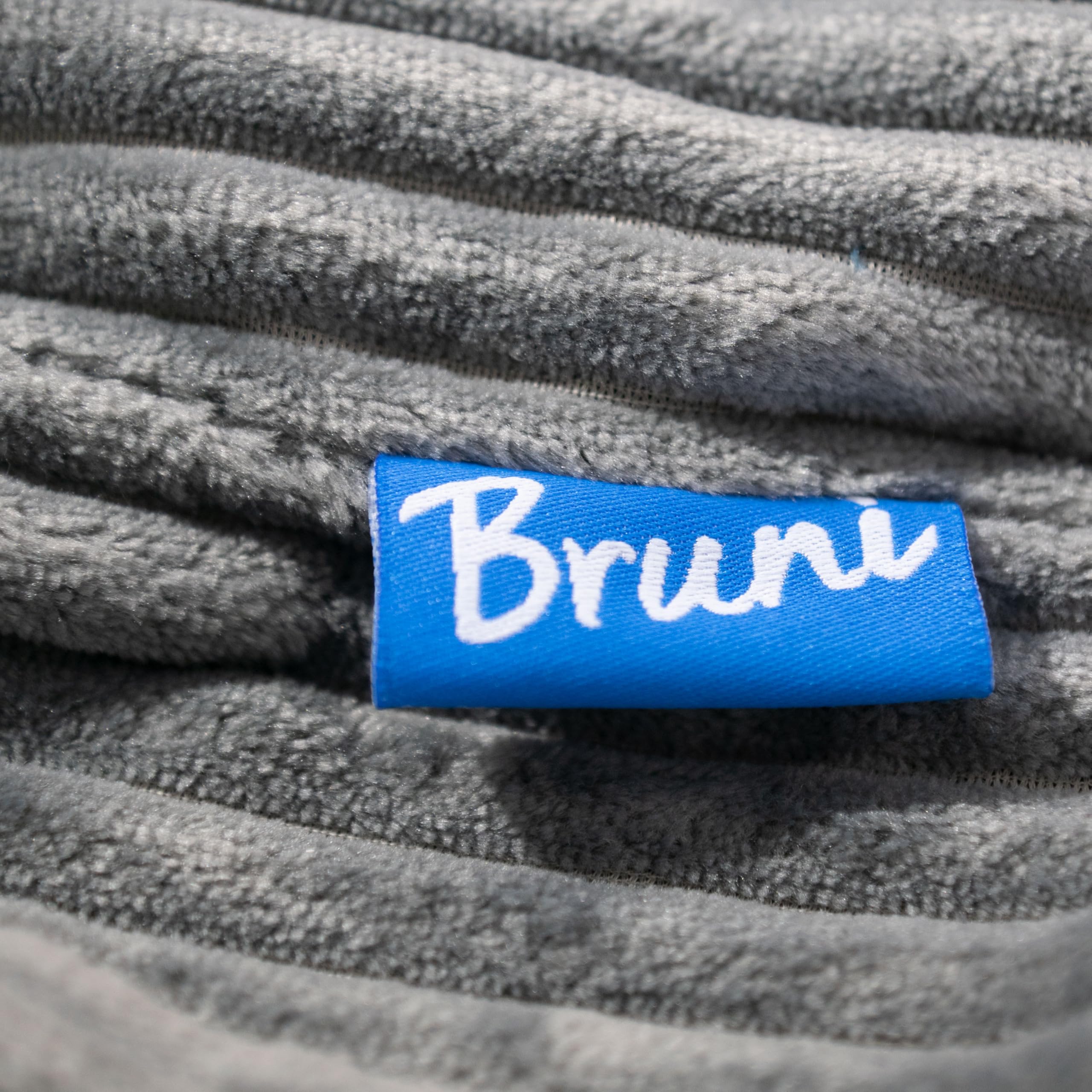 Bruni Classico Cord L in Grau - XXL-Sitzsack für drinnen mit Füllung, Indoor-Sitzsack aus Deutschland