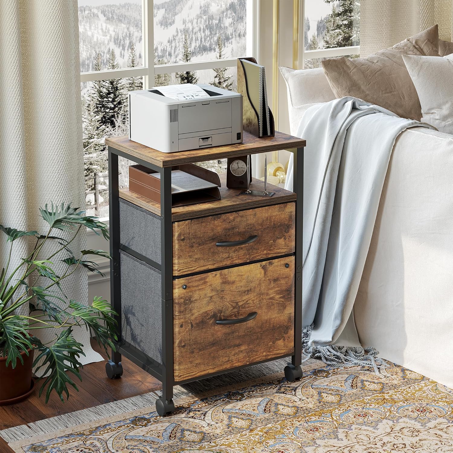 逢絢亭】茶道具 蓋置 京焼 仁清 鉄仙の図 御室窯 共箱入り