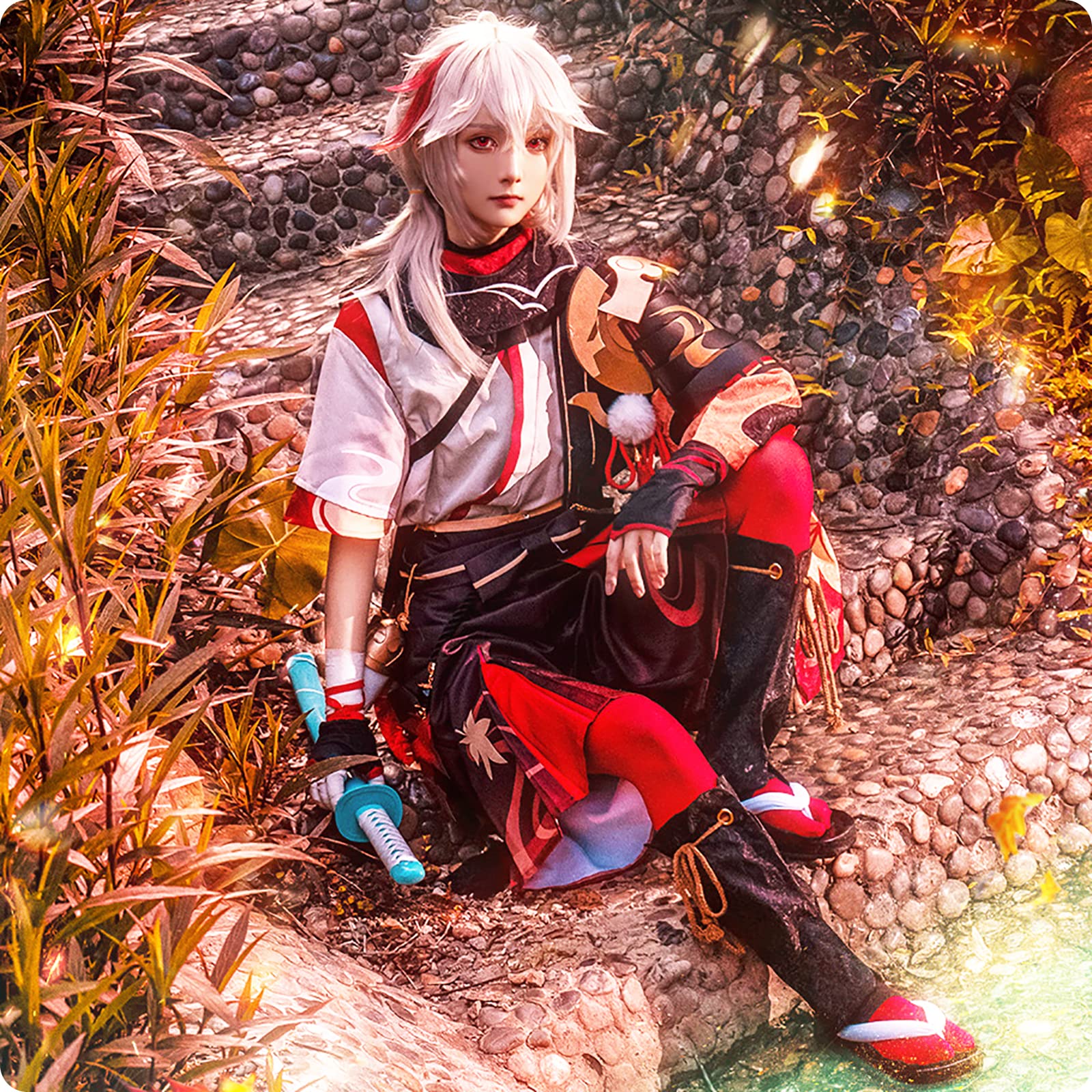 Amazon.co.jp: [NOKIJP] 原神 コスプレ 稲妻 楓原万葉 コスプレ衣装