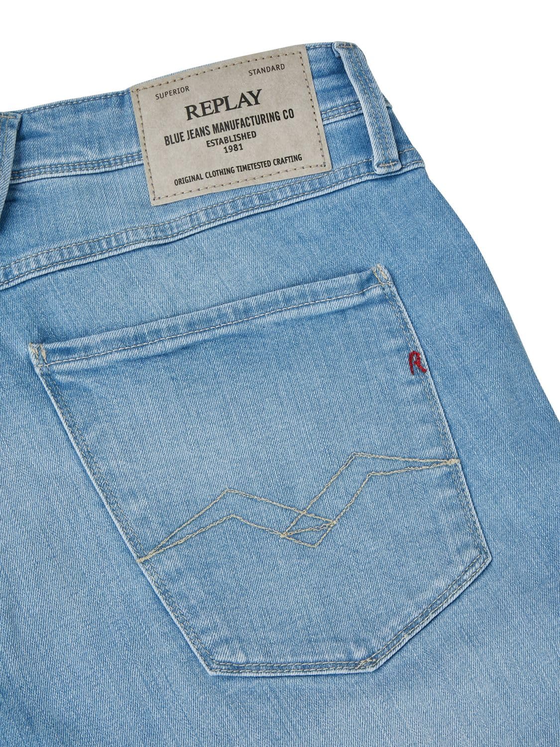 Replay Dżinsy męskie krótkie krótkie krótkie spodenki krótkie krótkie spodenki Ambass szorty bermudy szorty lato denim jednokolorowe niebieskie czarne 30 31 32 33 34 36 38 40 42