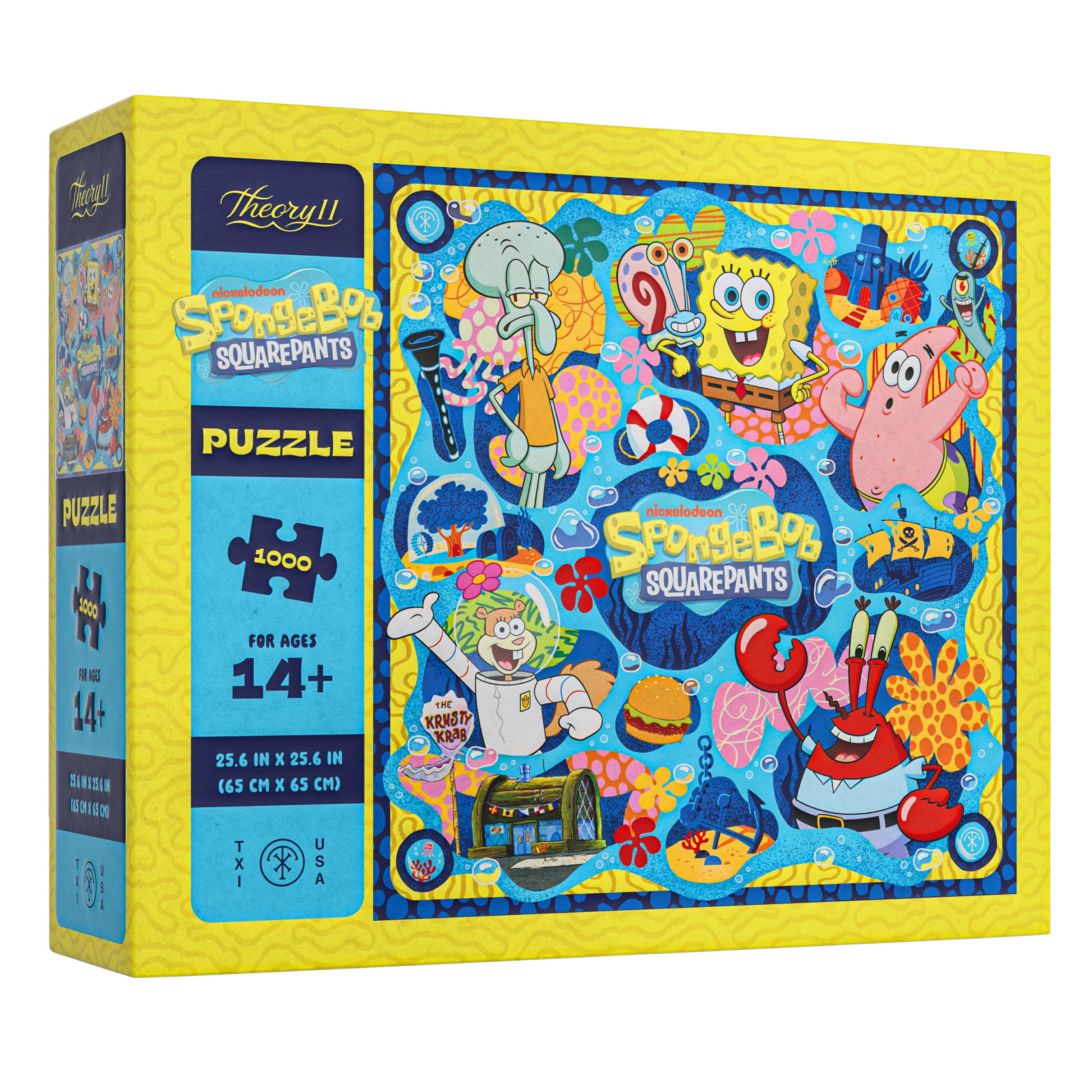 theory11 Spongebob Jigsaw Puzzle, 1000 Piece, Officially Licensed
