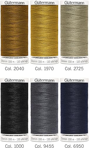 Miniatura 2 de Gutermann Hilo Denim 6 SPLS Mezclilla Multicolor