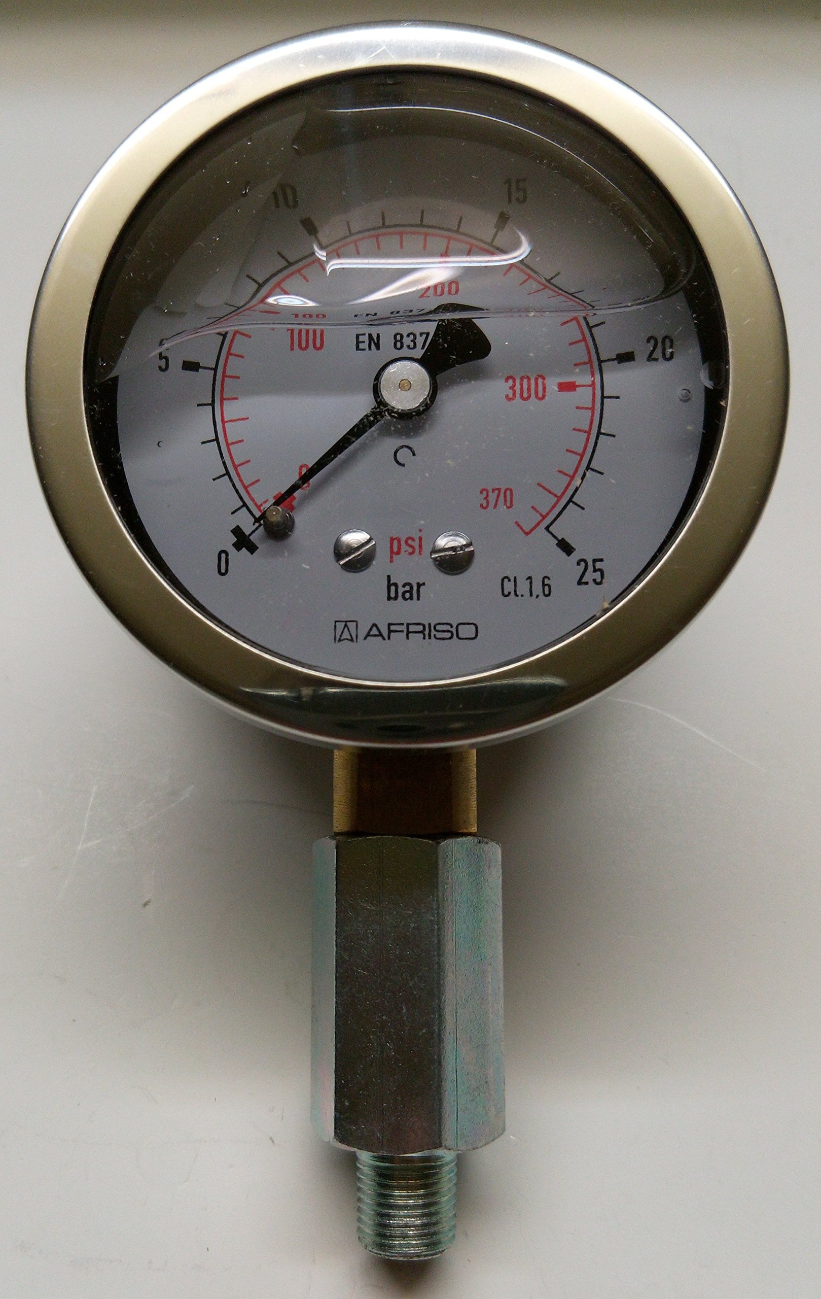 Afriso Manometer Glyzerin 1/8" Ø63 mm 0-25 bar (Edelstahl)