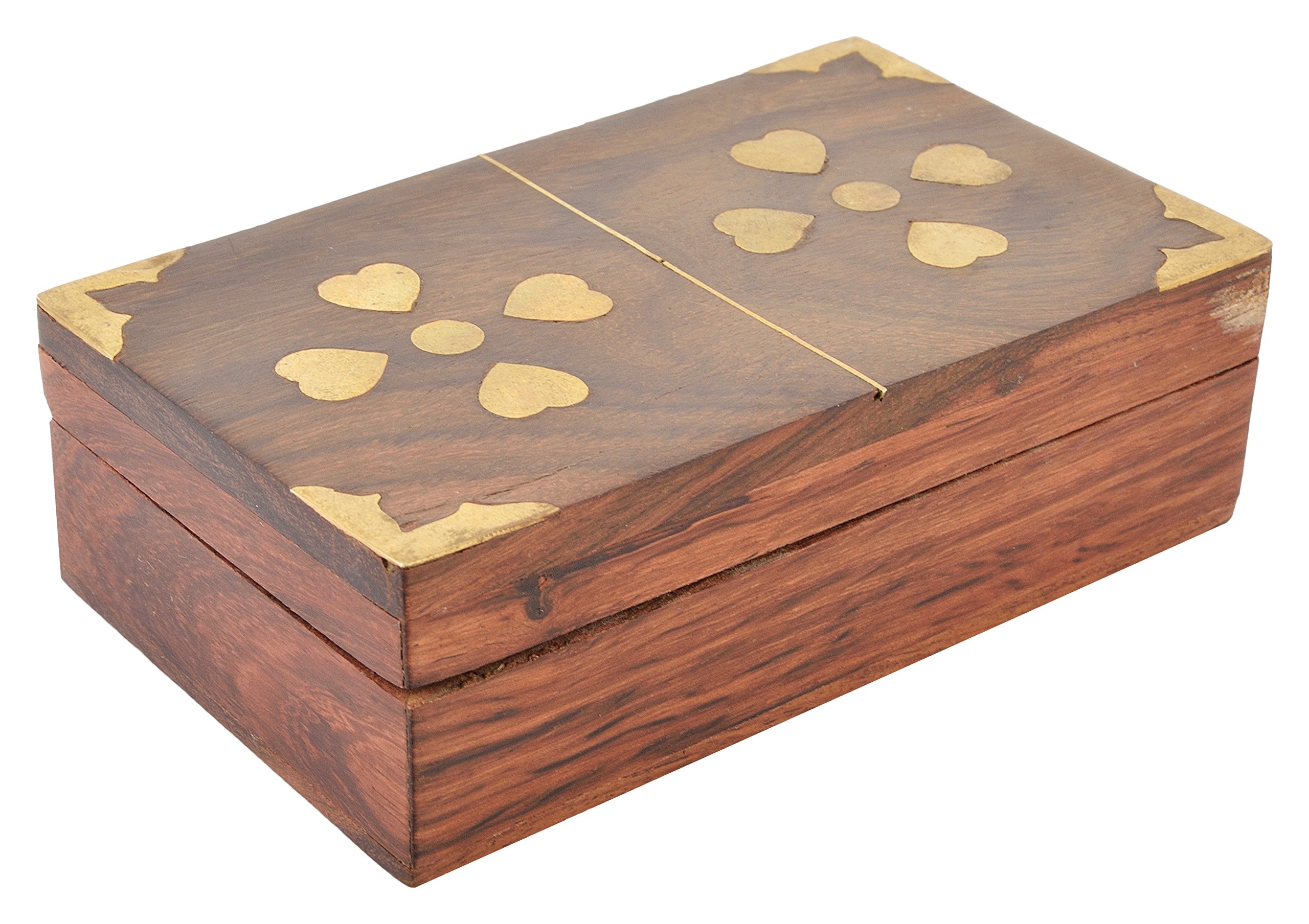 Chhabra Sports Wooden Storage Box (12.4 cm x 7.5 cm x 4 cm, Brown)