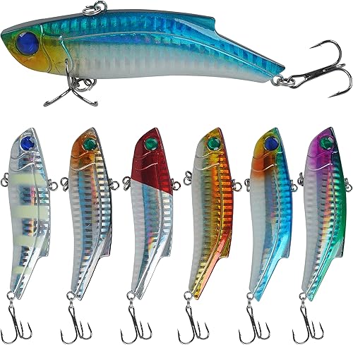 Kit de señuelos de pesca, juego de cebos duros, pececillos, cebos de baño, lápiz de pesca artificial, kit de cebo de pesca para lubina, trucha,