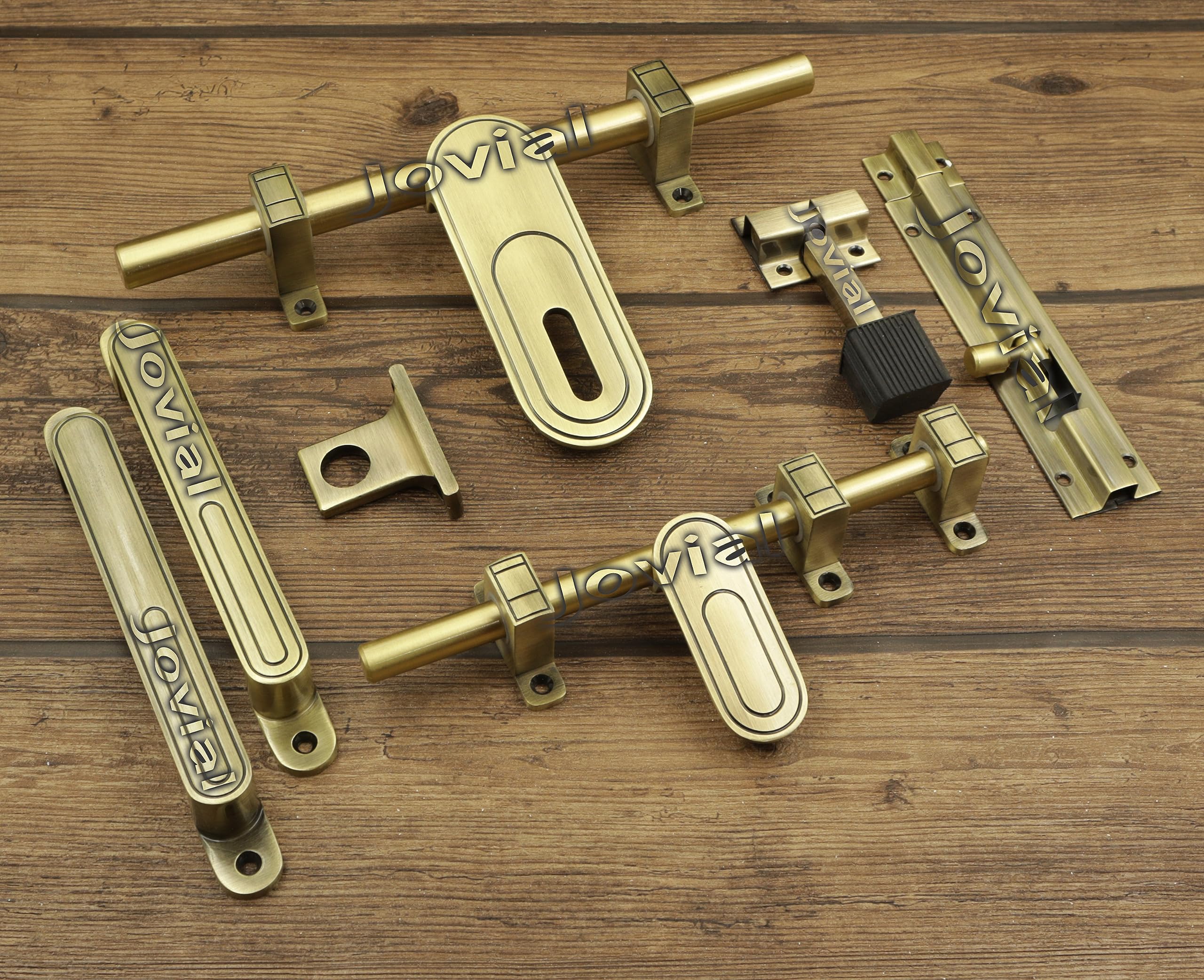 Jovial 1036 Single Door/Door Fittings Kit/Door Accessories Kit/Door Kit Set (10"-1 Aldrop, 8"-1 Latch, 2 Handles, 1 Tower Bolt and 1 Door Stopper, Finish : Antique Brass) (B0CG92PNNY) Amazon Price History, Amazon Price Tracker