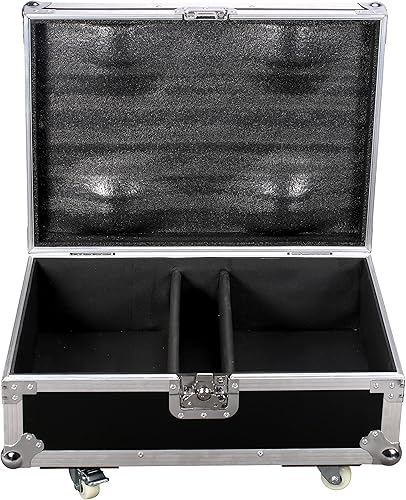 Miniatura 4 de Funda de vuelo 2 en 1 solo para luces de cabeza móvil de araña, caja de carretera, maletín de transporte con 4 ruedas para DJ, discoteca, bar,