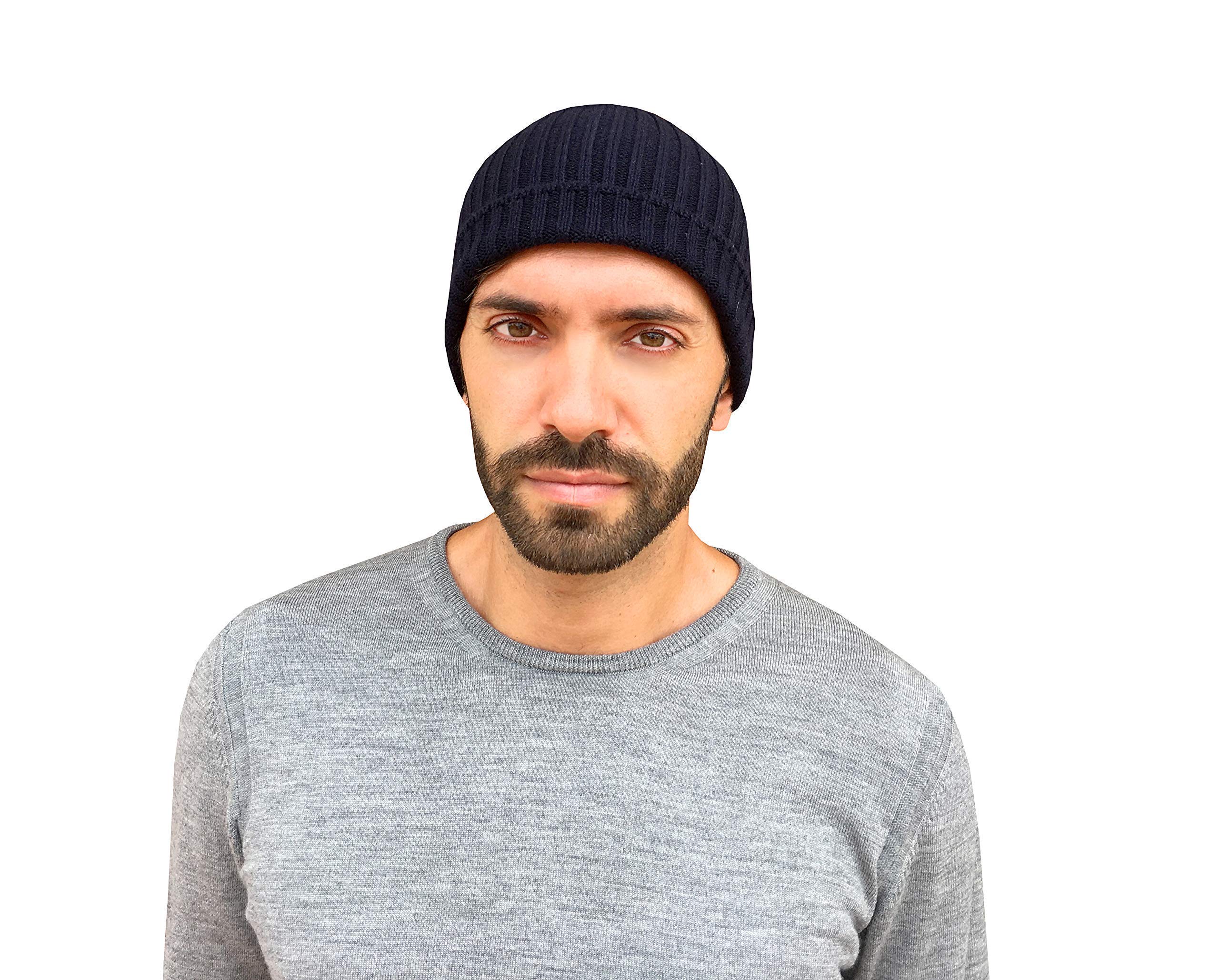Berretto Cappello Uomo Invernale Cachemire 100%