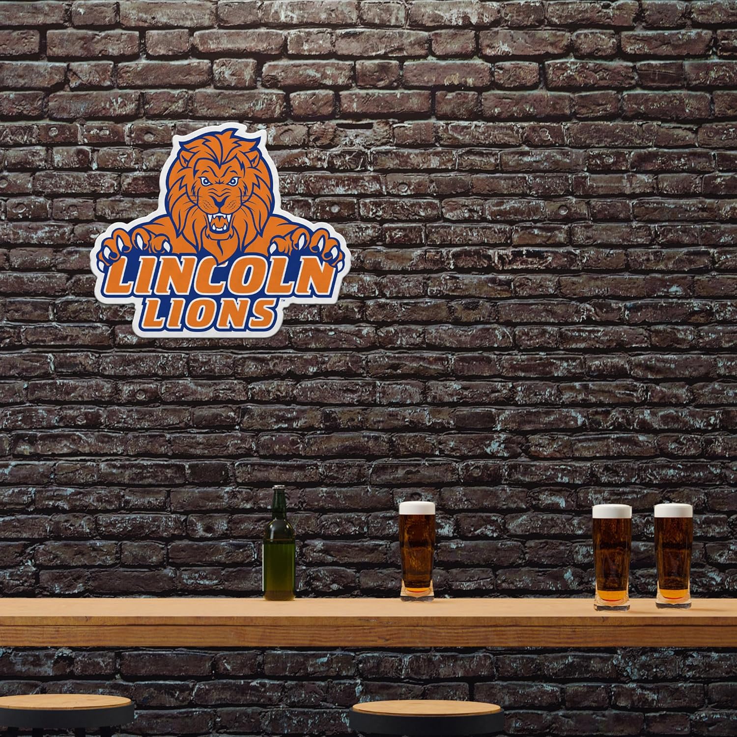 Rico Industries NCAA Lincoln (PA) Lions Shape Cut Pennant - Home and Living Room Décor - Soft Felt EZ to Hang - Image 2