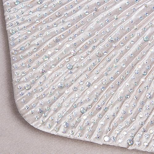 Miniatura 6 de Bolsos de noche para mujer, elegante, sobre para boda, fiesta, baile de graduación, Dorado champán