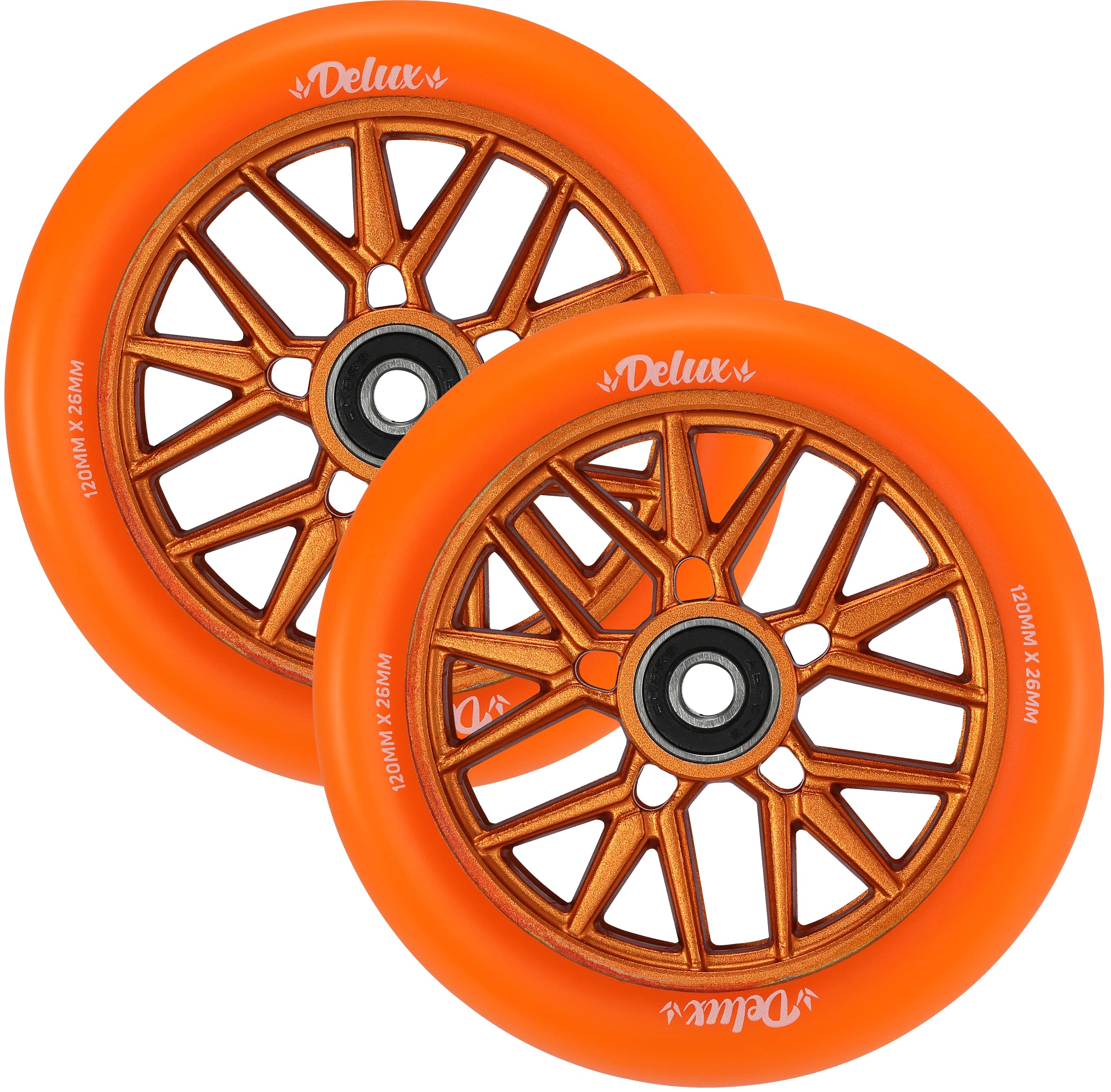 Blunt Scooters 120mm Delux Wheels Pair - Orange