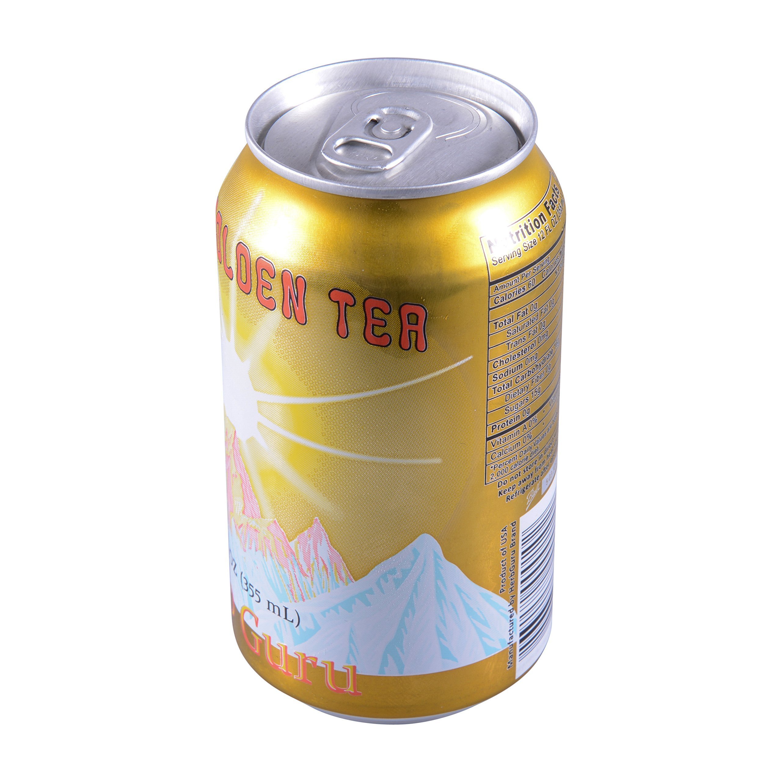 Herb Guru Tibet Golden Tea Cans, 12 fl. ounce, 12 Piece