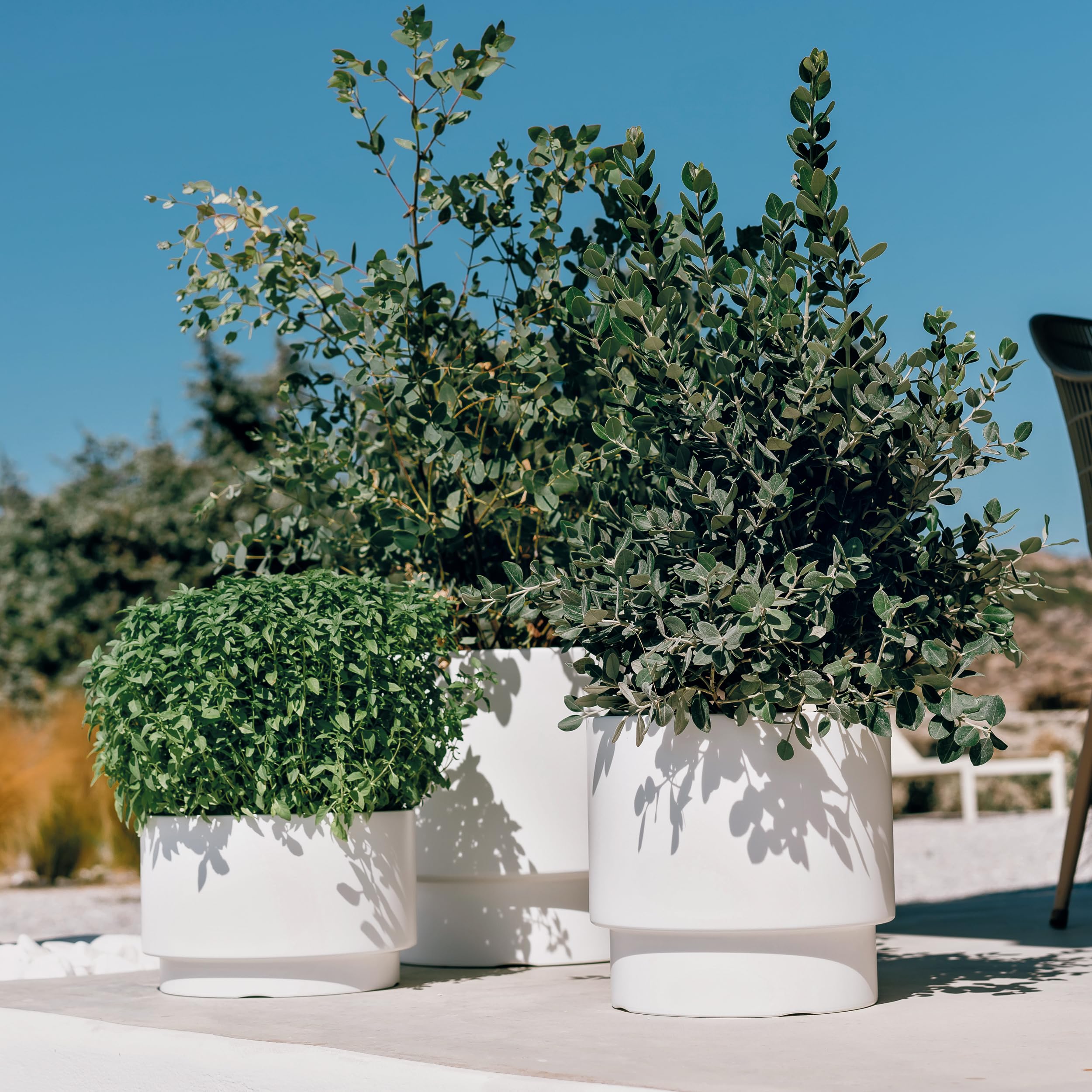 Blumenkübel Blumentopf Übertopf Rato Round Pflanzkübel Mit Innentopf Pflanztopf