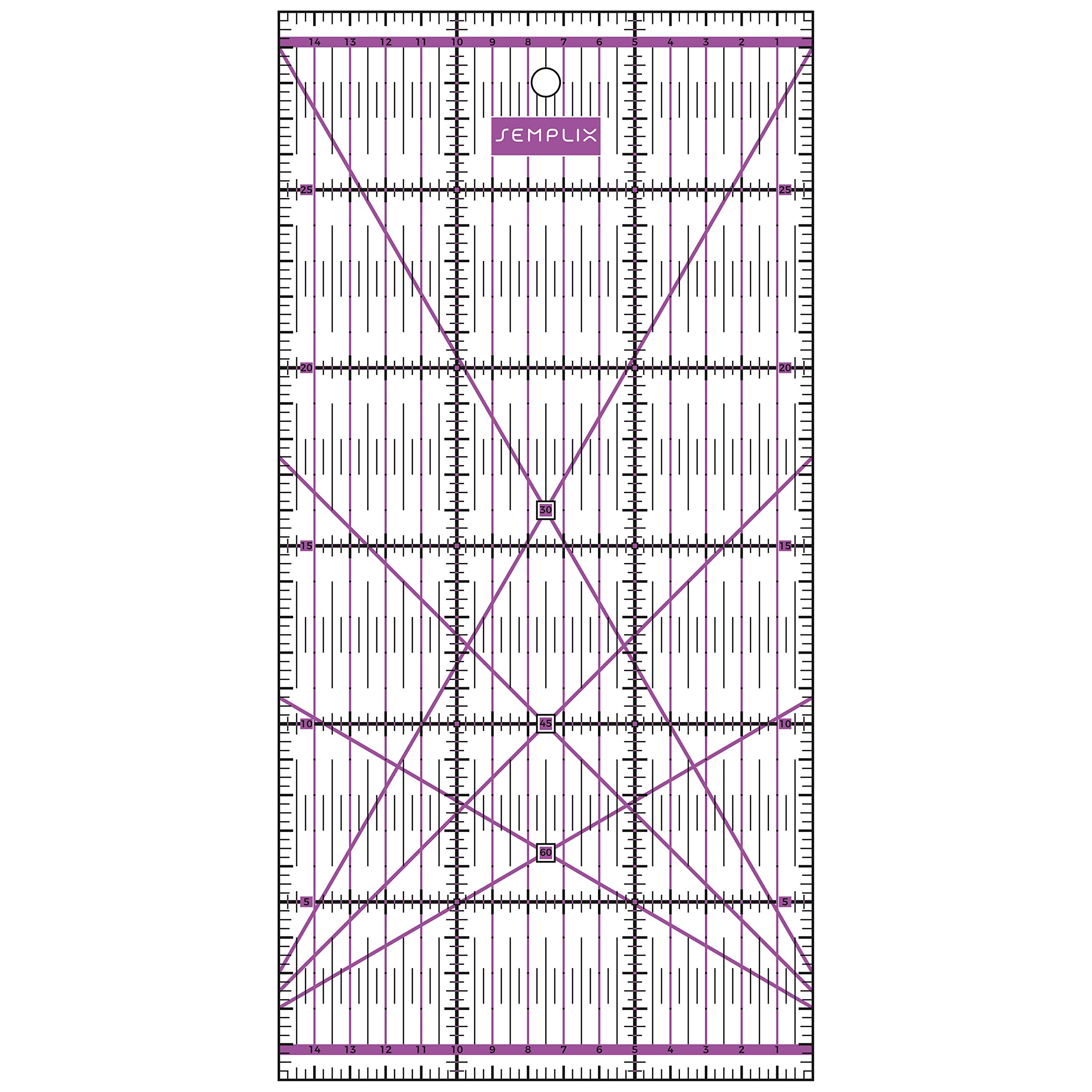 SEMPLIX Patchwork Lineal Set cm Bundle (10x45 cm, 15x60 cm, 15x30 cm, 15x15 cm, 30x30 cm) (lila)