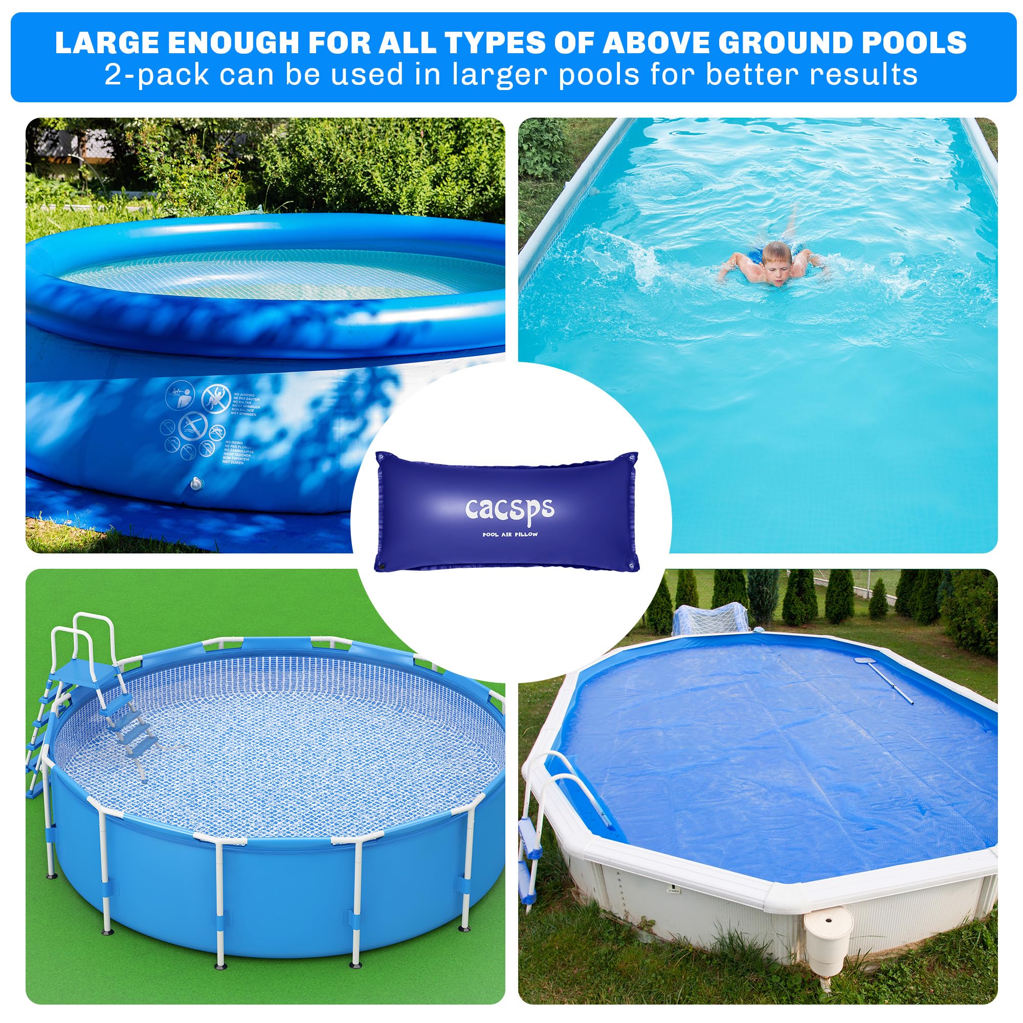 Pool Balls GOOX 6'u00d712'Pool Pillows For Above Ground Pools
