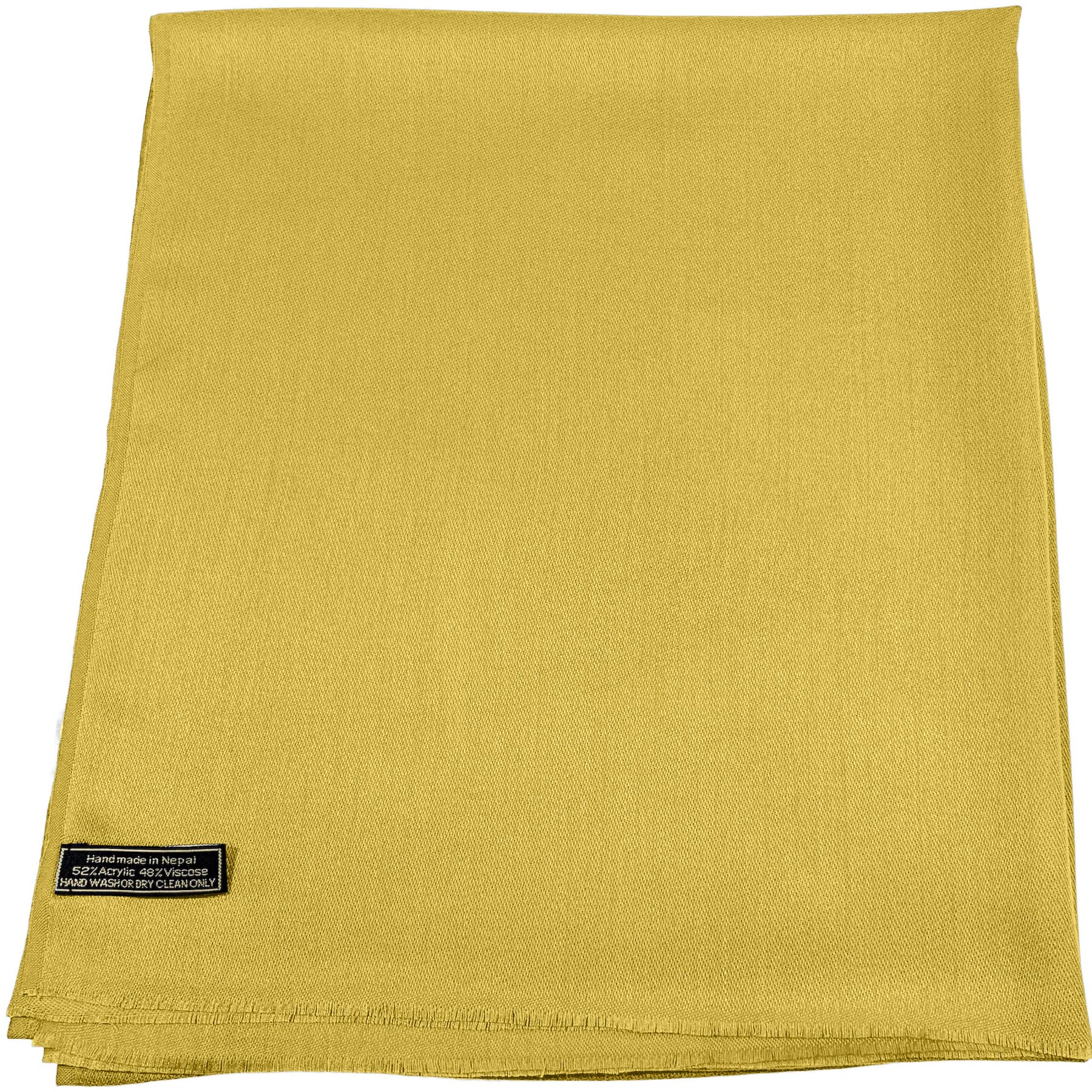 CJ Apparel Hand Made Nepalese Fringe Shawl Scialle di Pashmina Donna