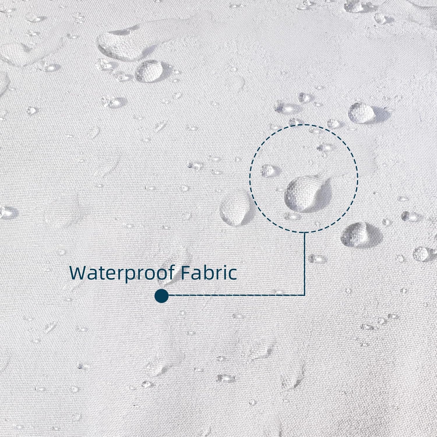 22 x 22 Outdoor Pillow Insert Pack of 4 Patio Furniture Pillows Cushion Waterproof Square Throw Pillow Inserts Decorative Couch Pillow Inserts White Sofa Sham Cushion Stuffer - Image 3