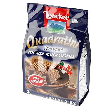 Loacker Quadratini, Chocolate 8.82 OZ