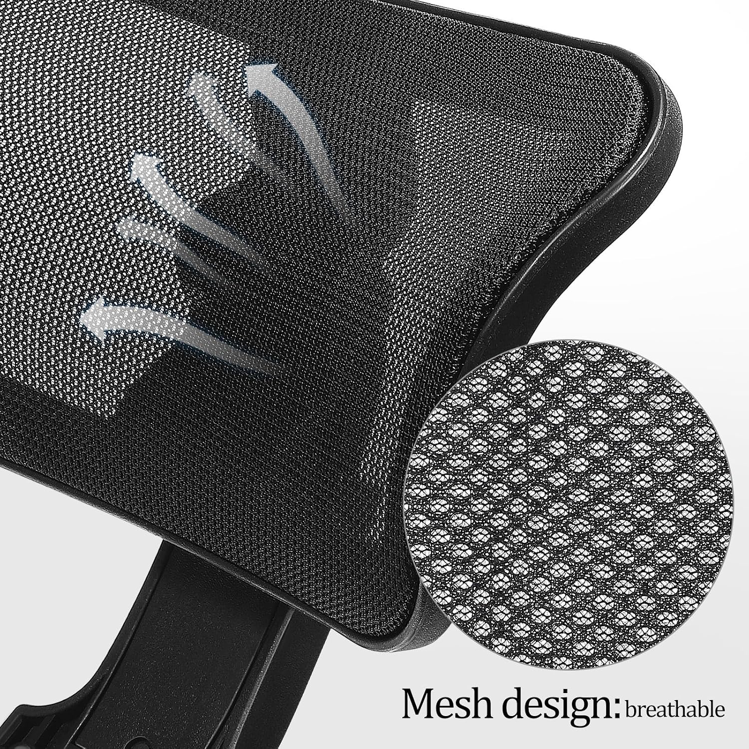 Mesh Headrest Attachment for Office Chair, Neck Support Pillow