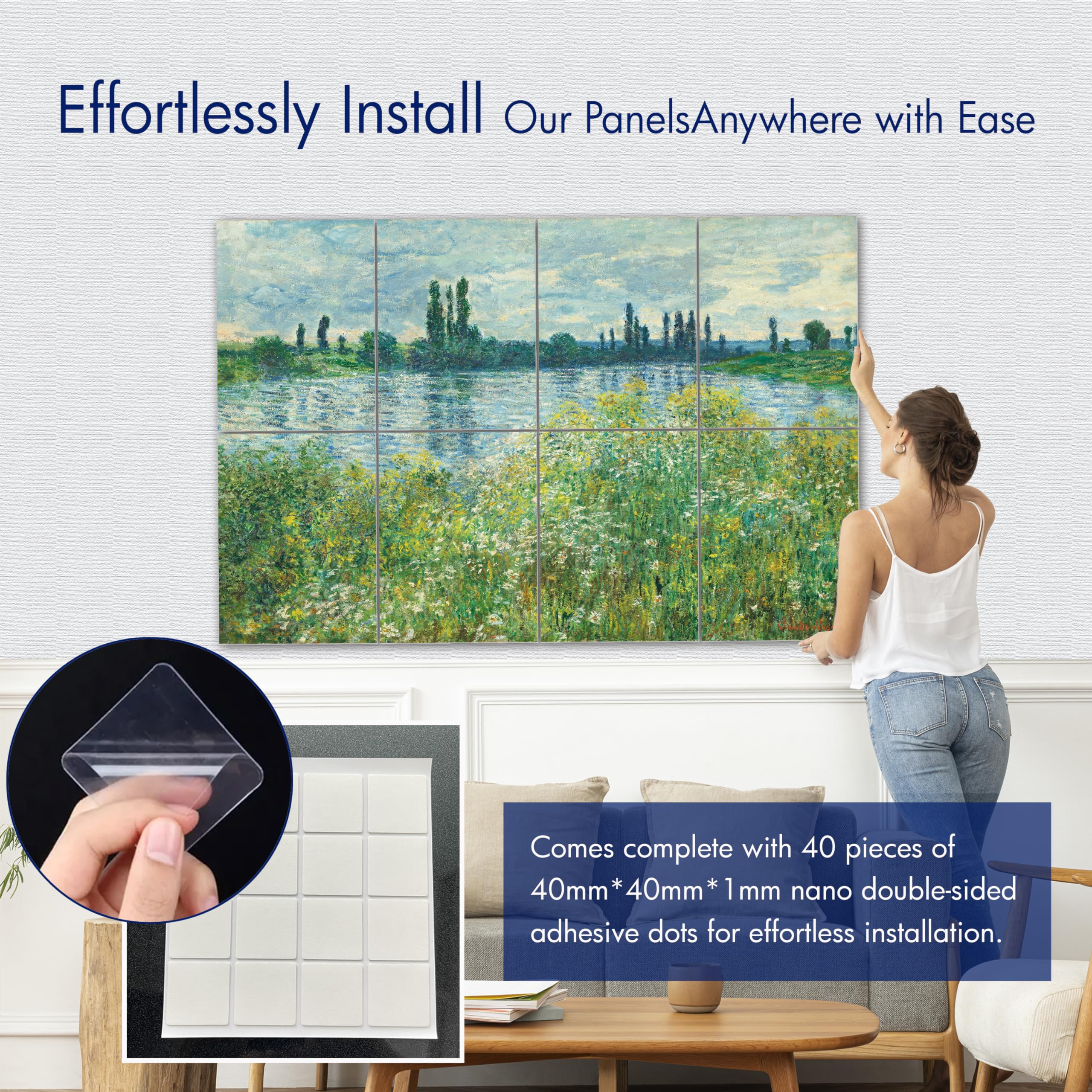 PINWELIFE® Wall Art Acoustic Panels, Sound Proof Absorbing Panels for Home/Office, Decorative Absorbing Dampening - Image 3