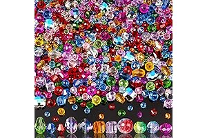 Sparkling Glass Beads Bulk: 636pcs for Jewelry and Craft Creations
