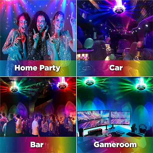 Miniatura 3 de Paquete de 2 luces de fiesta activadas por sonido, luces de discoteca de DJ alimentadas por USB para fiestas, decoraciones de fiesta de cumpleaños,