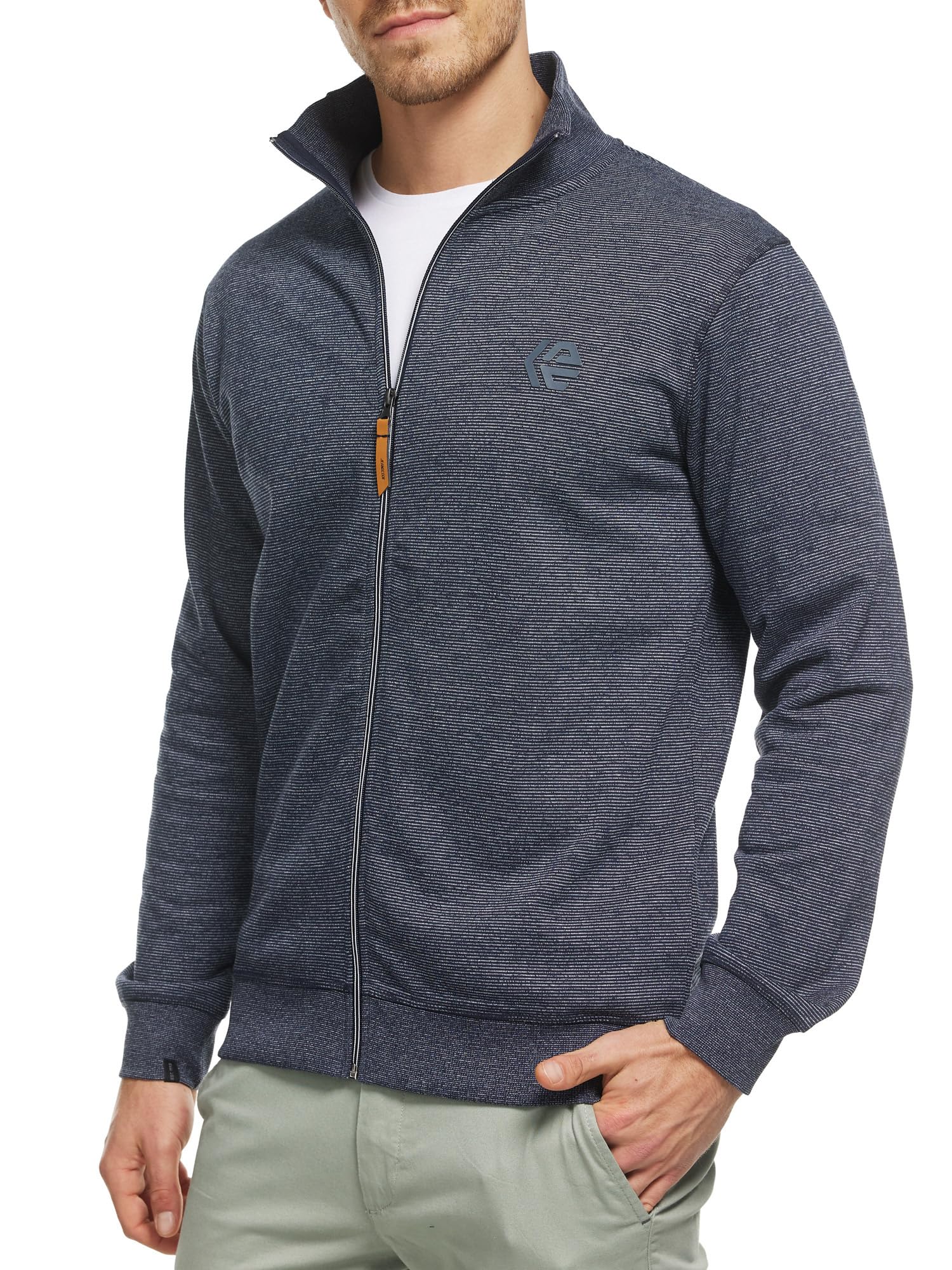 Indicode Herren INYanic Sweatjacke mit Stehkragen | Cardigan Herrenjacke Sweater Männer