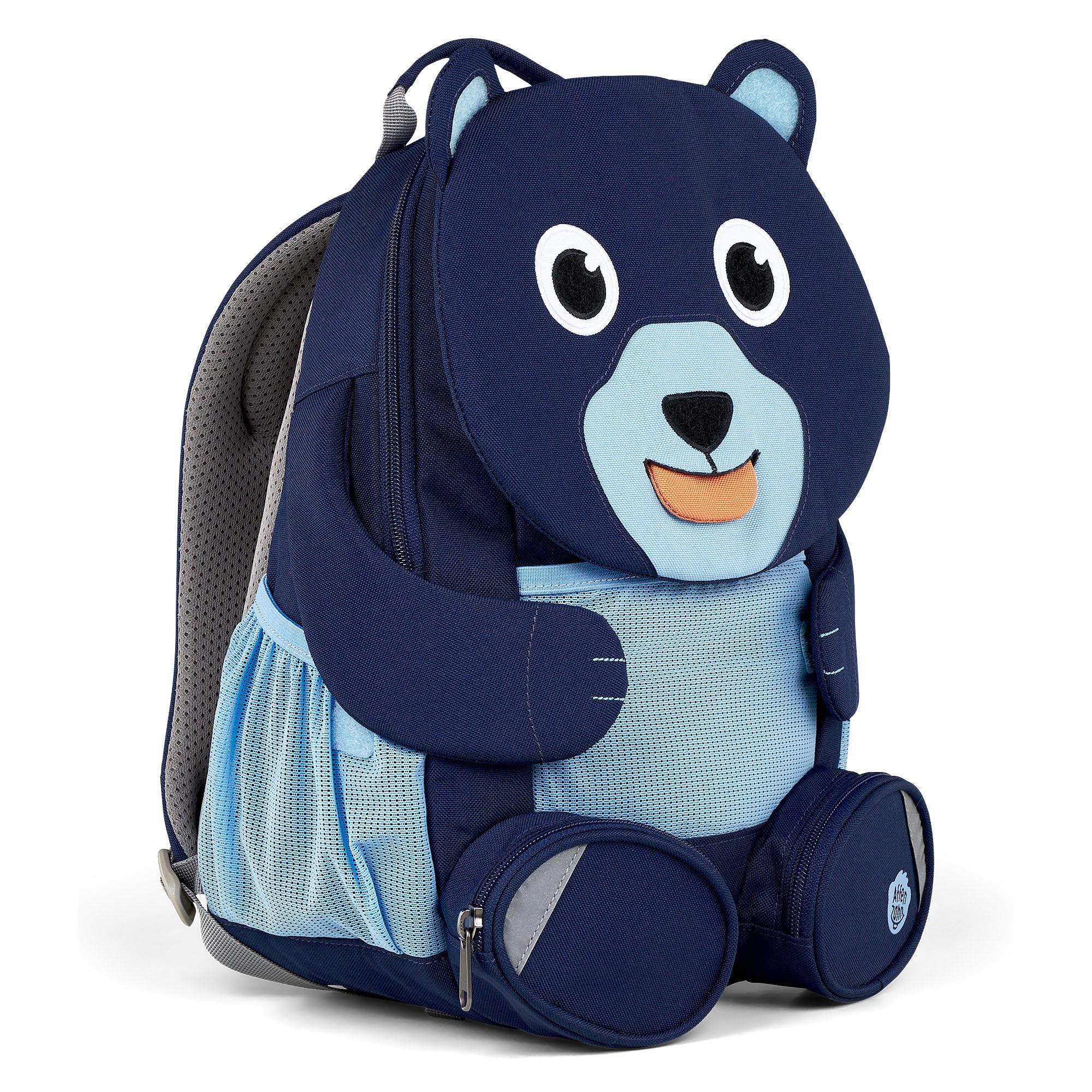Affenzahn Bear Backpack for Kids, 3-5 Yrs Old - Water-Repellent Toddler Backpack for Daycare &amp; Preschool - Cute Bookbag for Girls &amp; Boys with Functional Pull-Out Tongue - Does Not Fit an A4 Folder