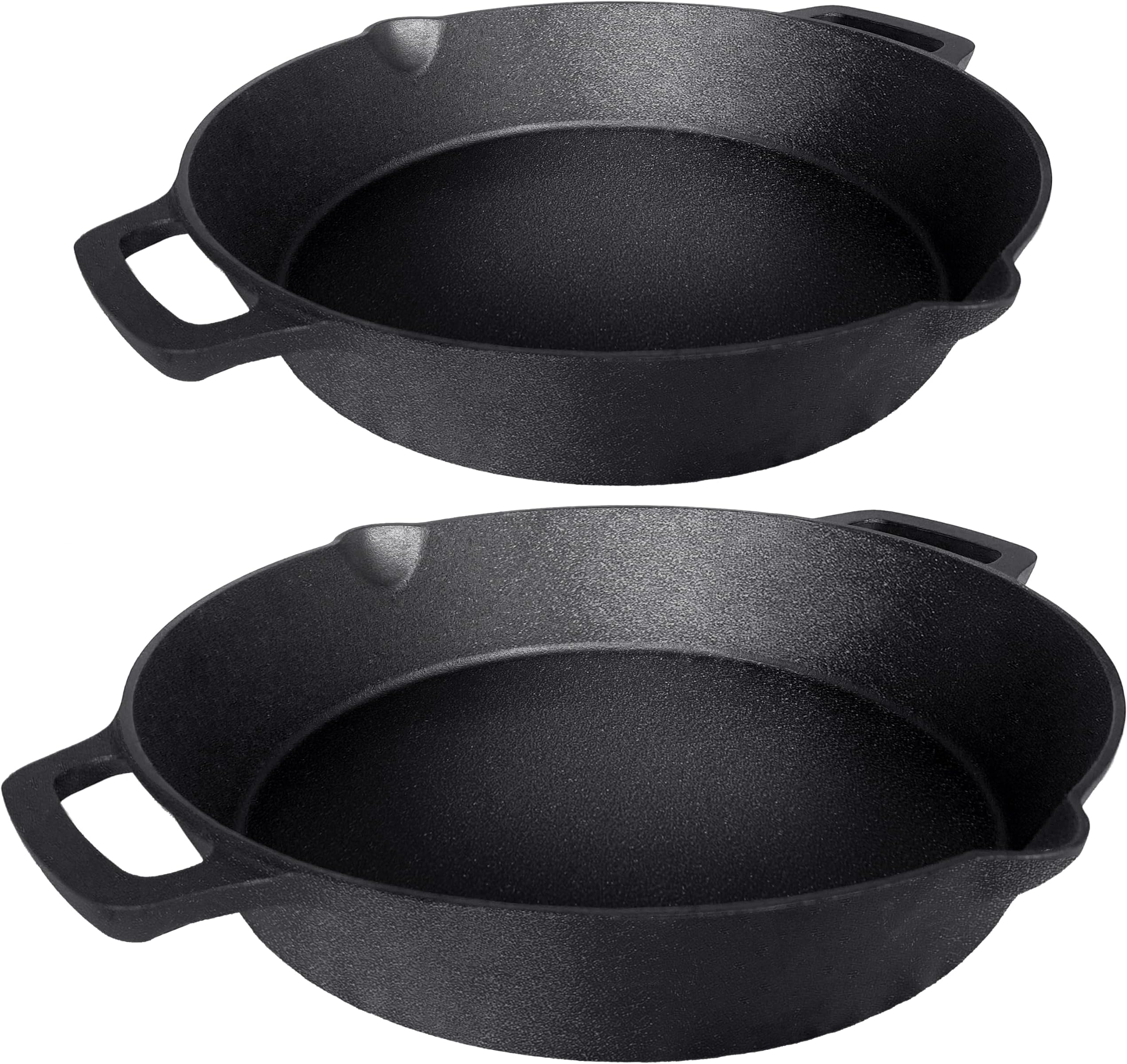 Cast Iron 2 Piece Bundle - 10" and 12" Dual Cast Iron Skillets