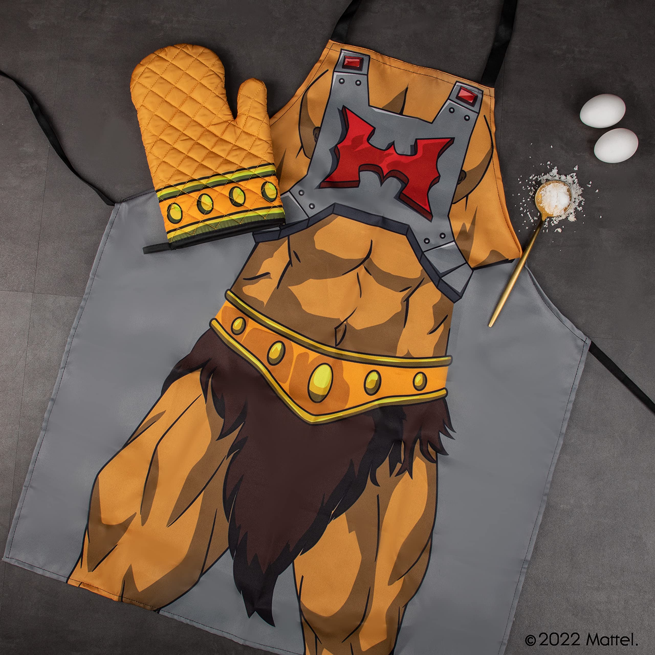 Cinereplicas MOTU - Delantal y guante de cocina He-Man - Licencia Oficial