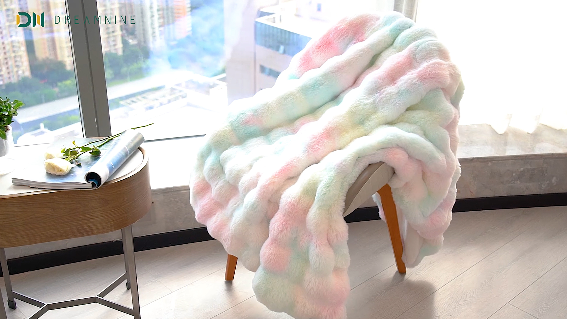 Amazon.com: DREAMNINE Soft Faux Rabbit Fur Throw Blanket for Couch