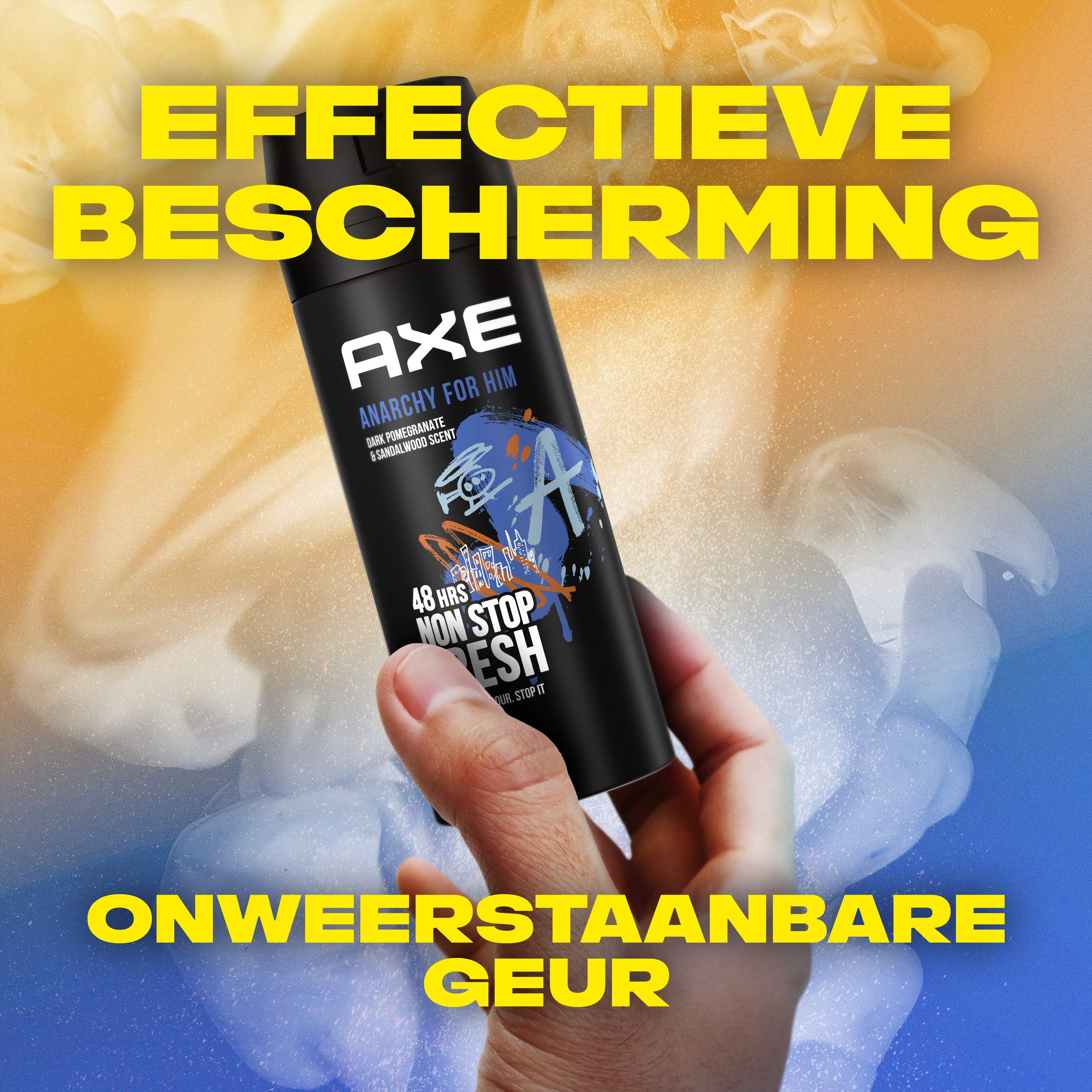 AXE Deodorante spray per il corpo Anarchy for Him – 6 x 150 ml