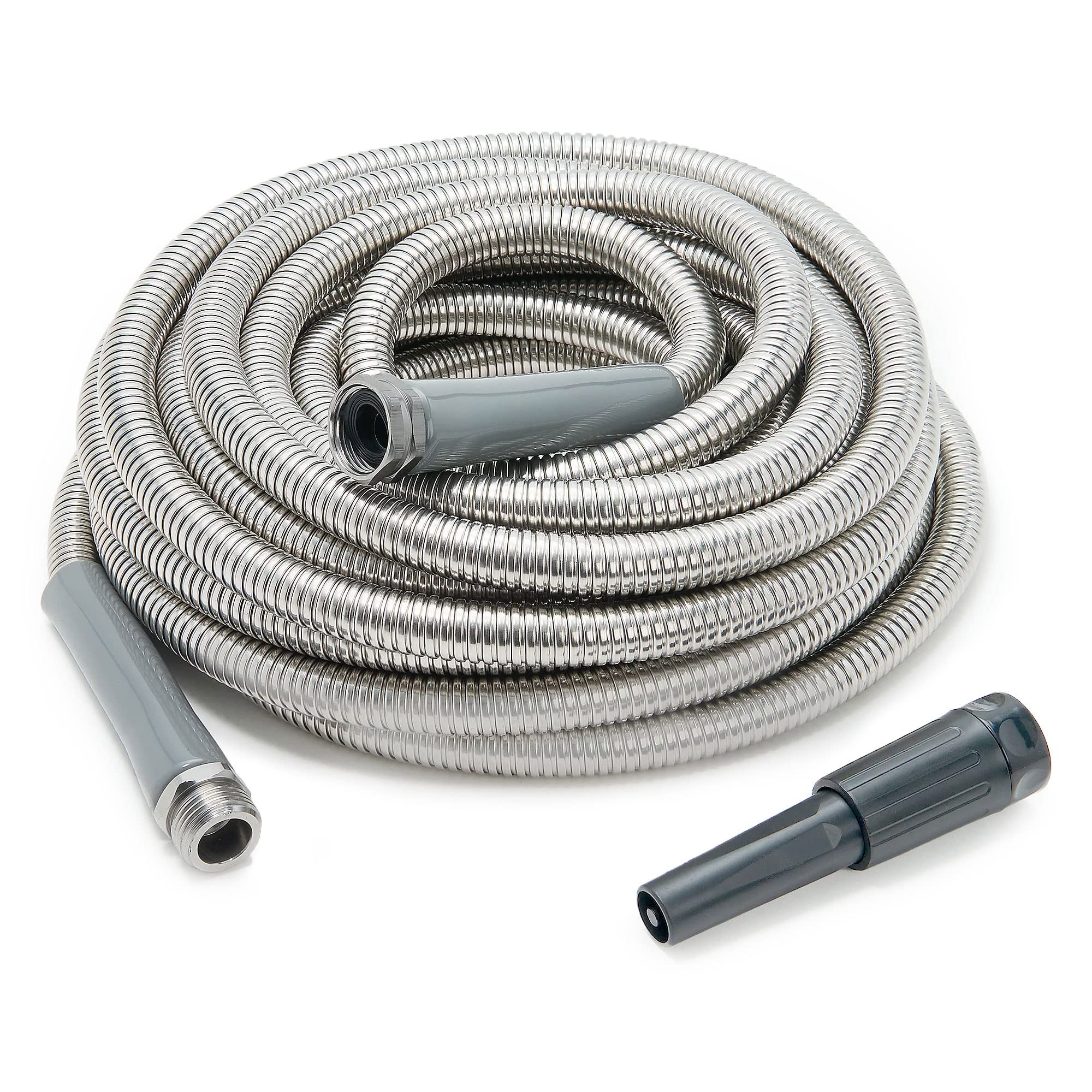 Buy Bernini XL Metal Garden Hose 50 Ft 3/4" Super Flexible High Flow